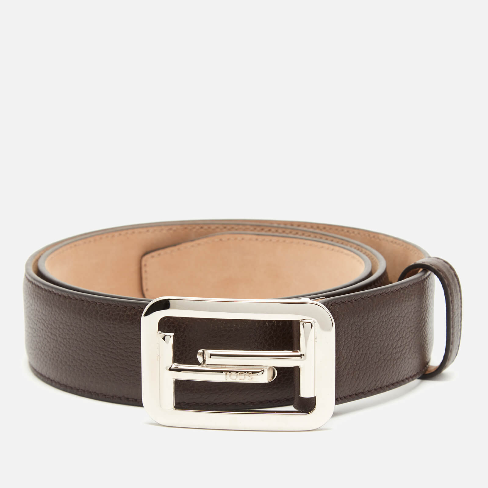 Tod's Men's Seine Double T Buckle Belt - Tabacco Scuro | Coggles