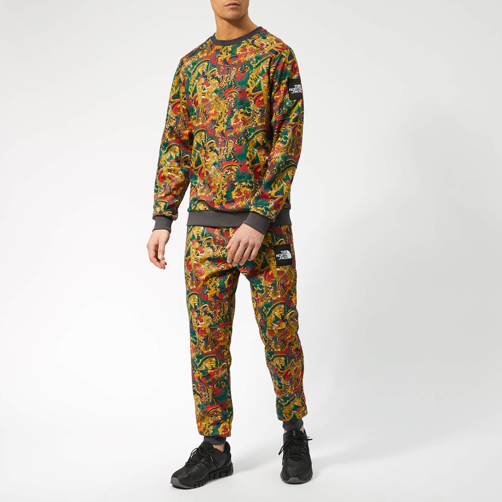 The North Face Men s Fine 2 Pants Leopard Yellow Genesis Print Coggles