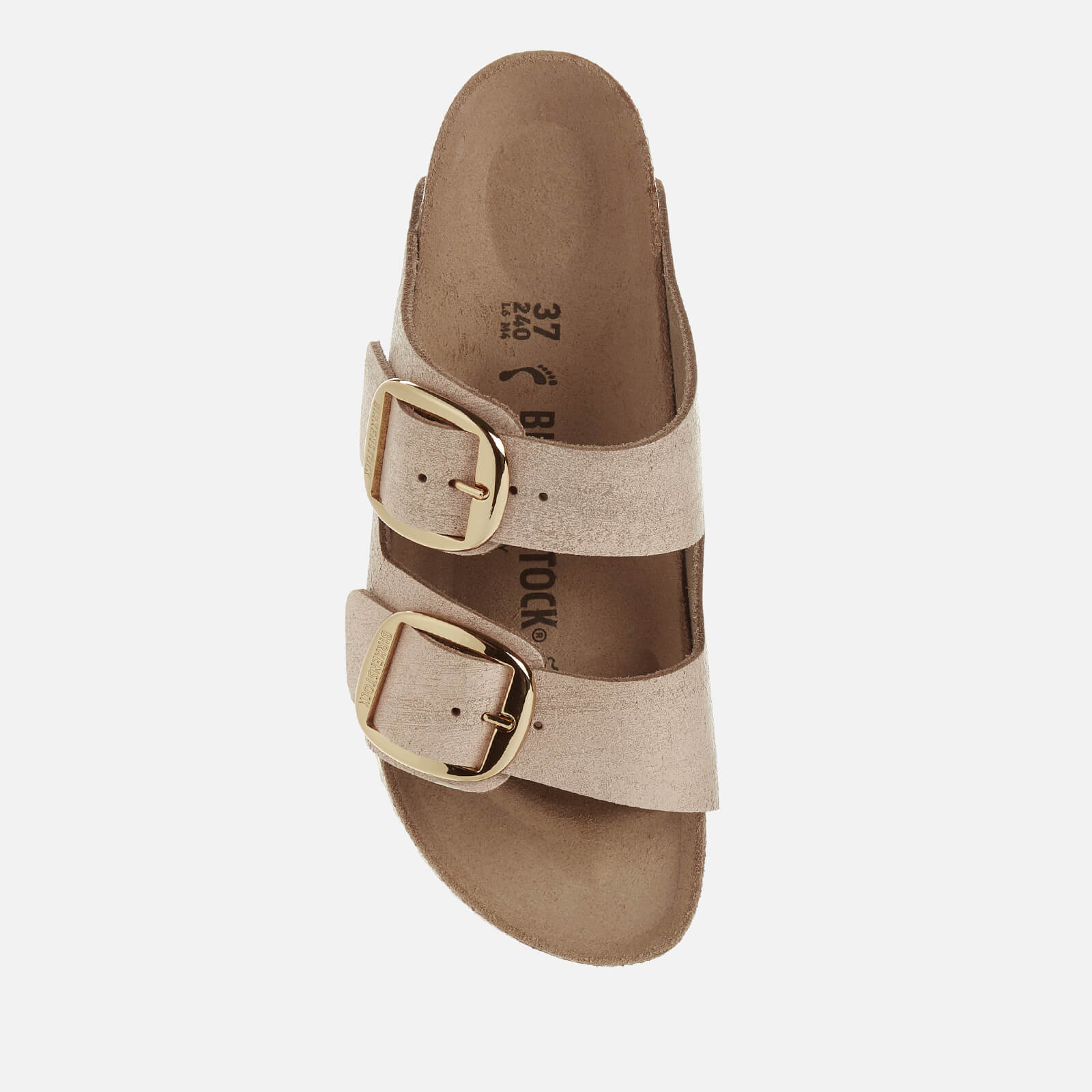 Birkenstock arizona big buckle rose gold top