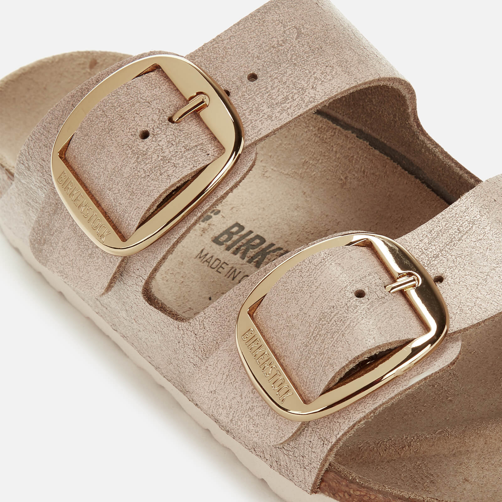 Rose gold buckle birkenstock discount
