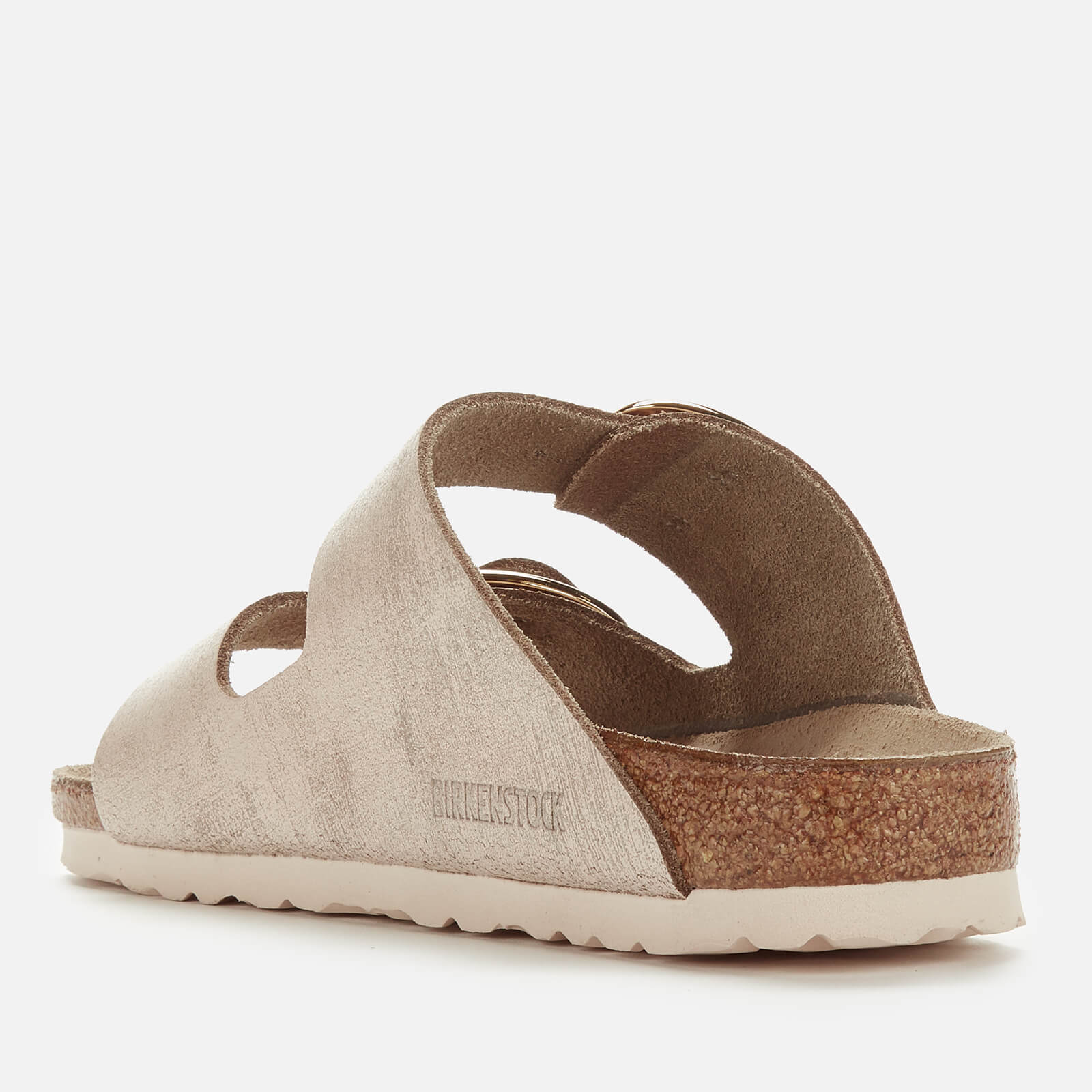Birkenstock Women s Arizona Big Buckle Suede Slim Fit Double Strap Sandals Washed Metallic Rose Gold EU 36 UK 3.5 Allsole