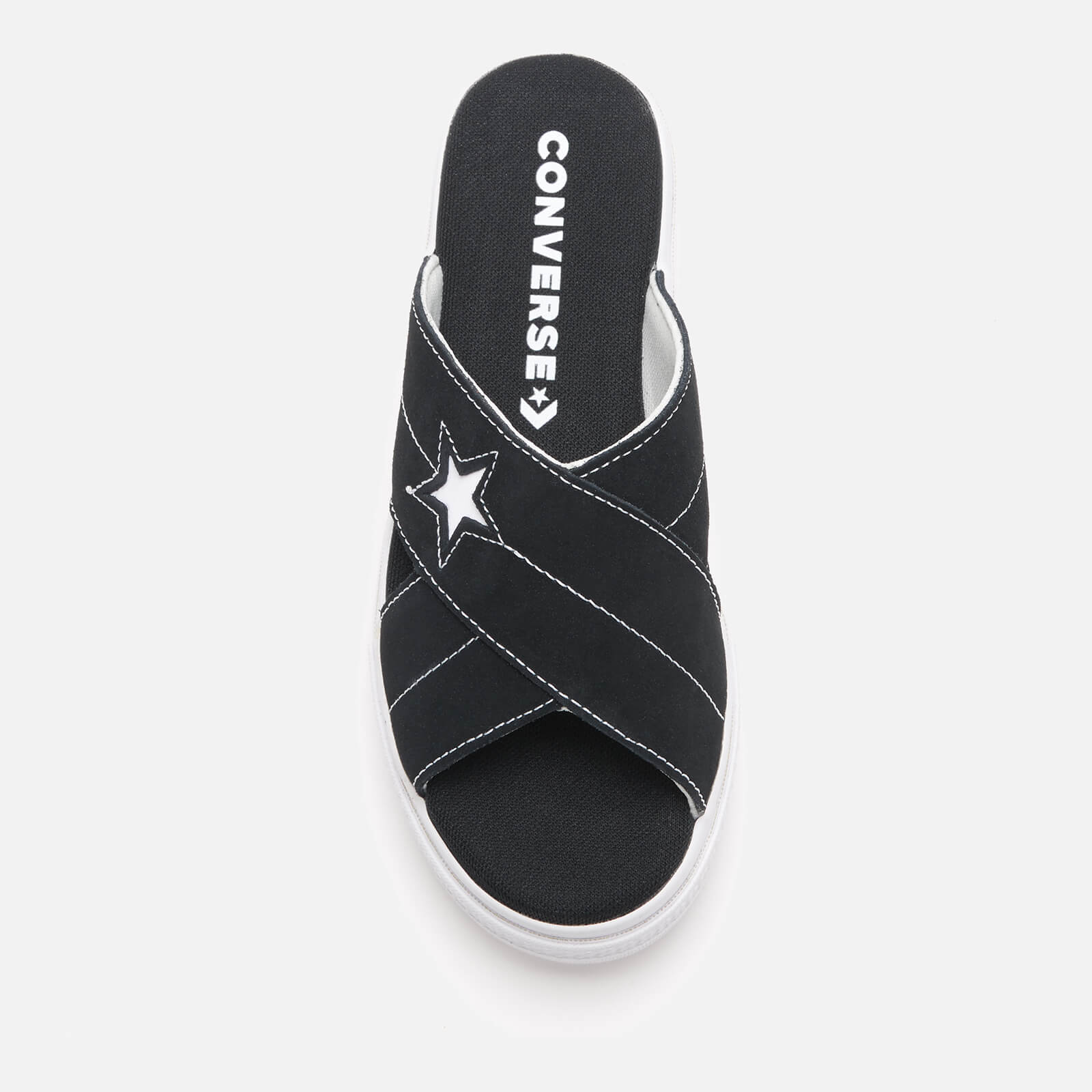Converse Women's One Star Slip Sandal - Black/Egret/White Converse Women's One Star Slip Sandal - Black/Egret/White
