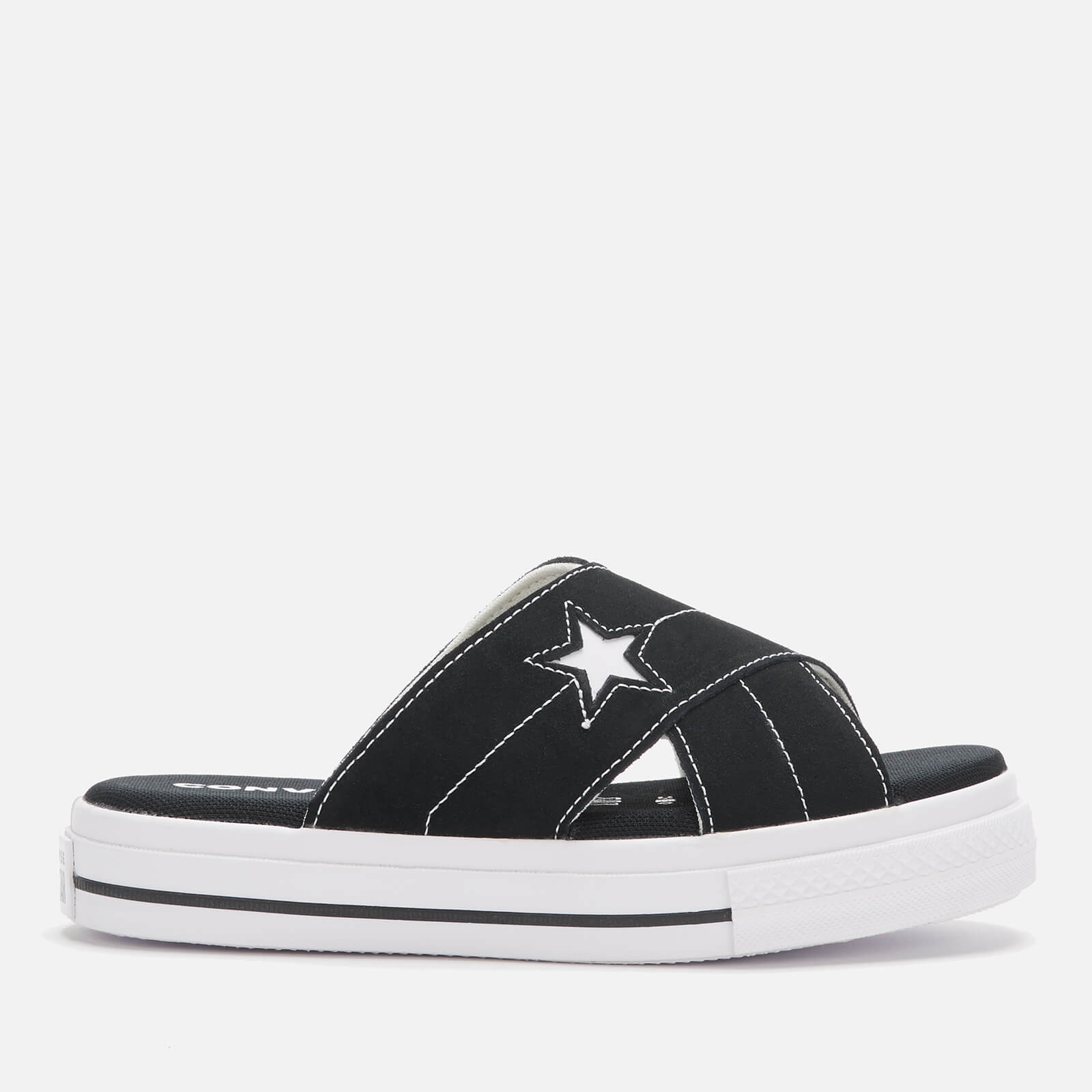 Converse Women s One Star Slip Sandal Black Egret White Allsole