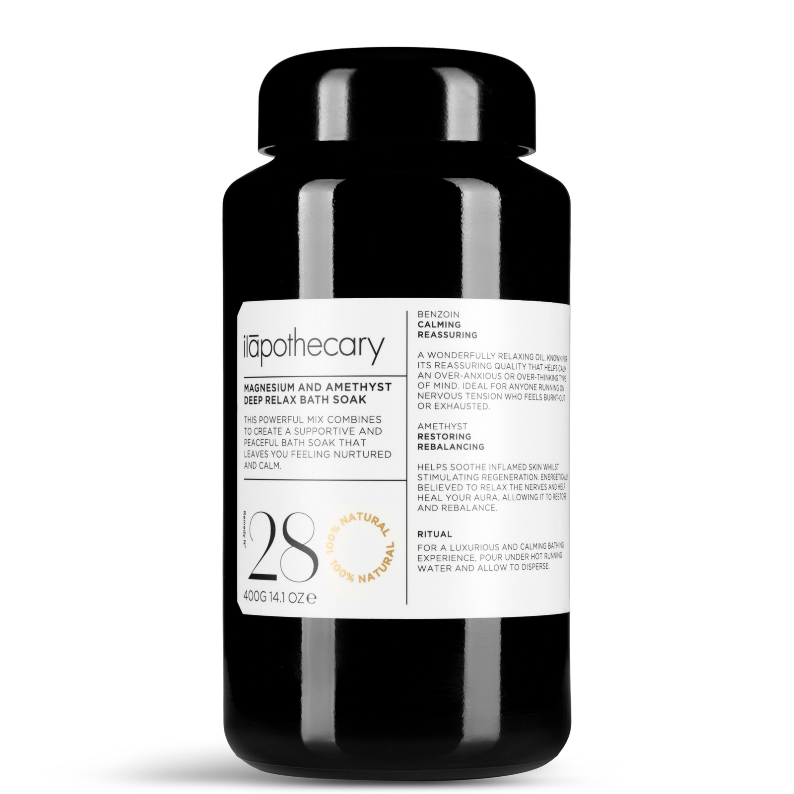 ilapothecary Magnesium and Amethyst Deep Relax Bath Soak 400ml