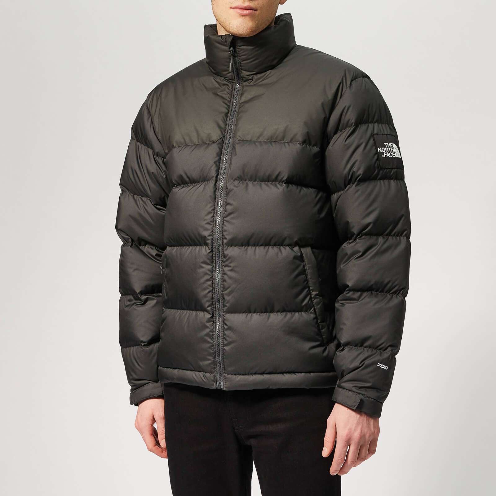 North face nuptse asphalt grey deals
