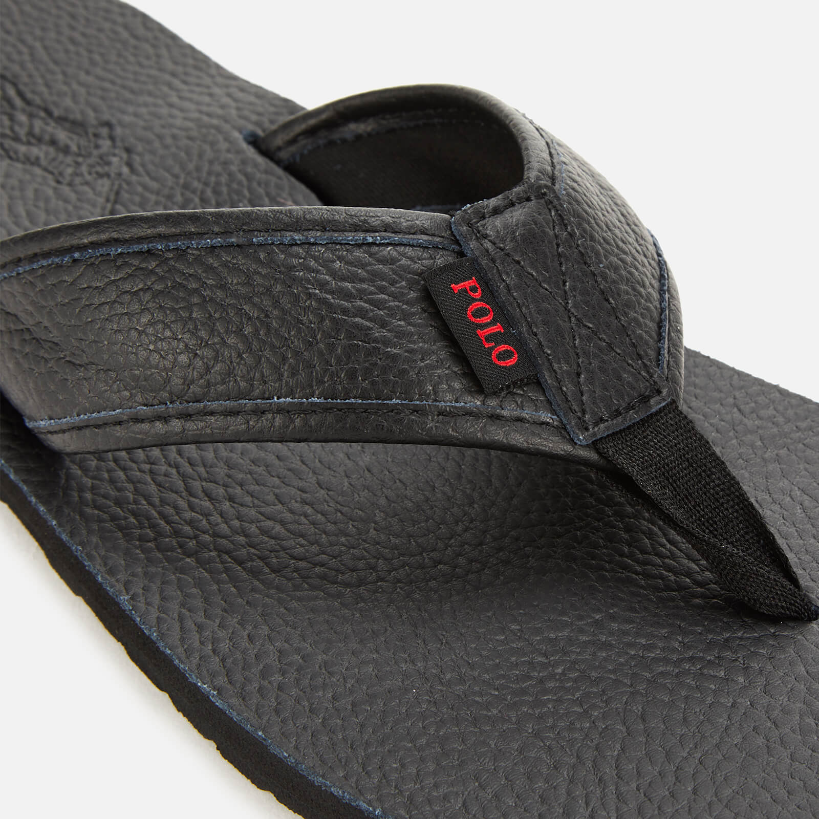 Polo Ralph Lauren Men s Sullivan III Tumbled Leather Sandals Black Coggles