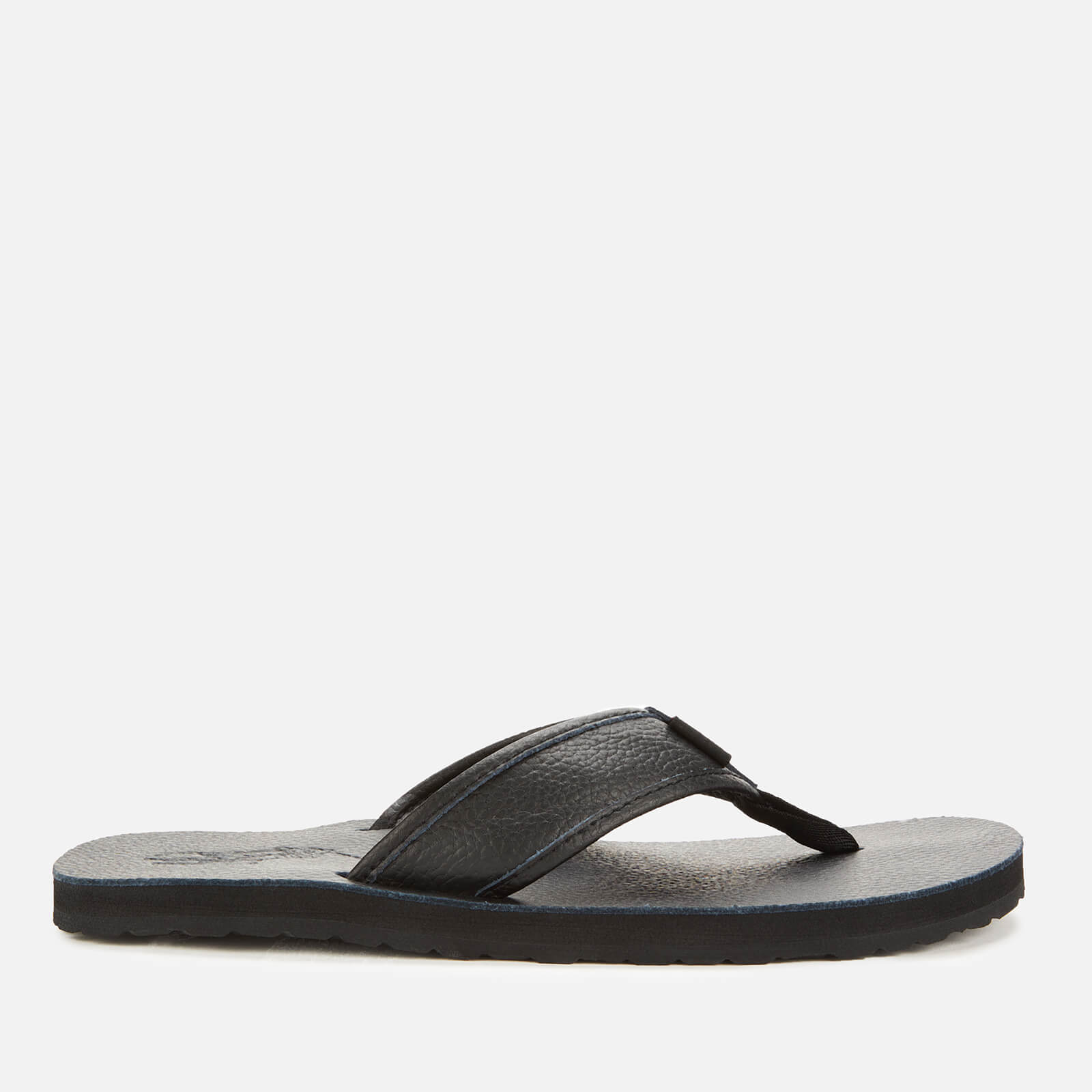 Polo Ralph Lauren Men s Sullivan III Tumbled Leather Sandals Black Coggles