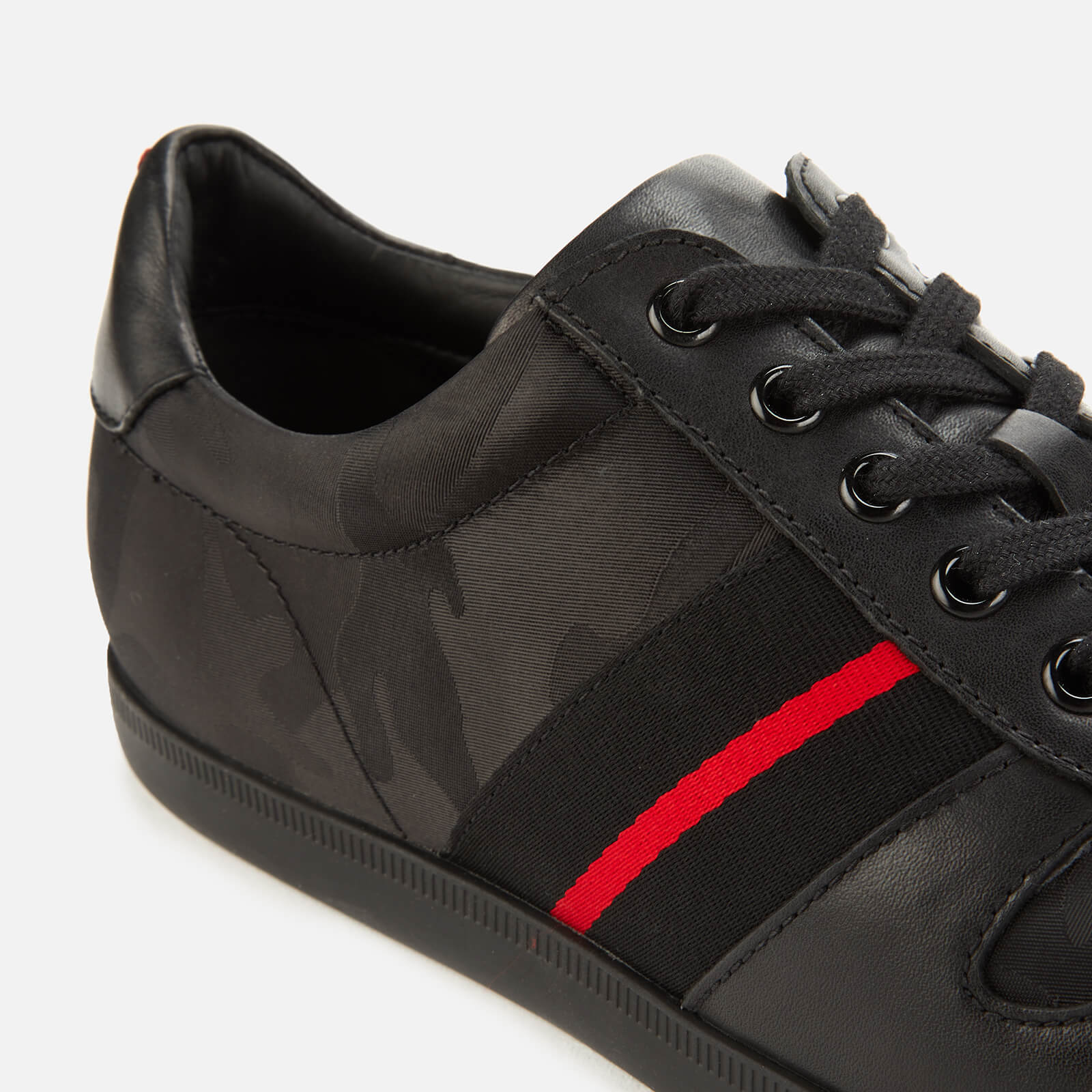 Polo Ralph Lauren Men s Camilo Camo Low Profile Trainers Black Allsole