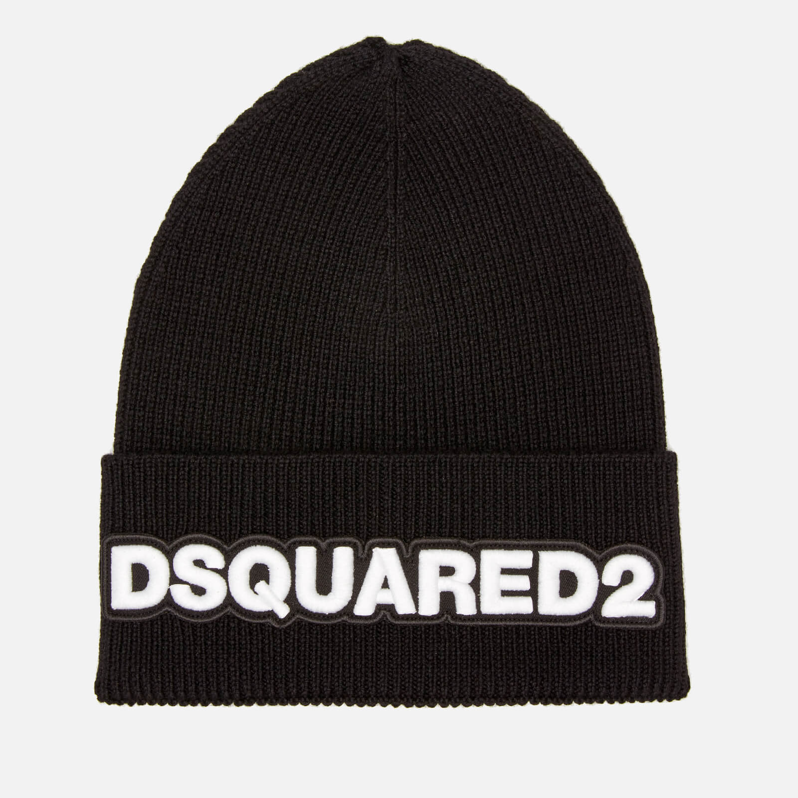 Dsquared2 Men's Dsquared Knit Hat - Black/White | Coggles