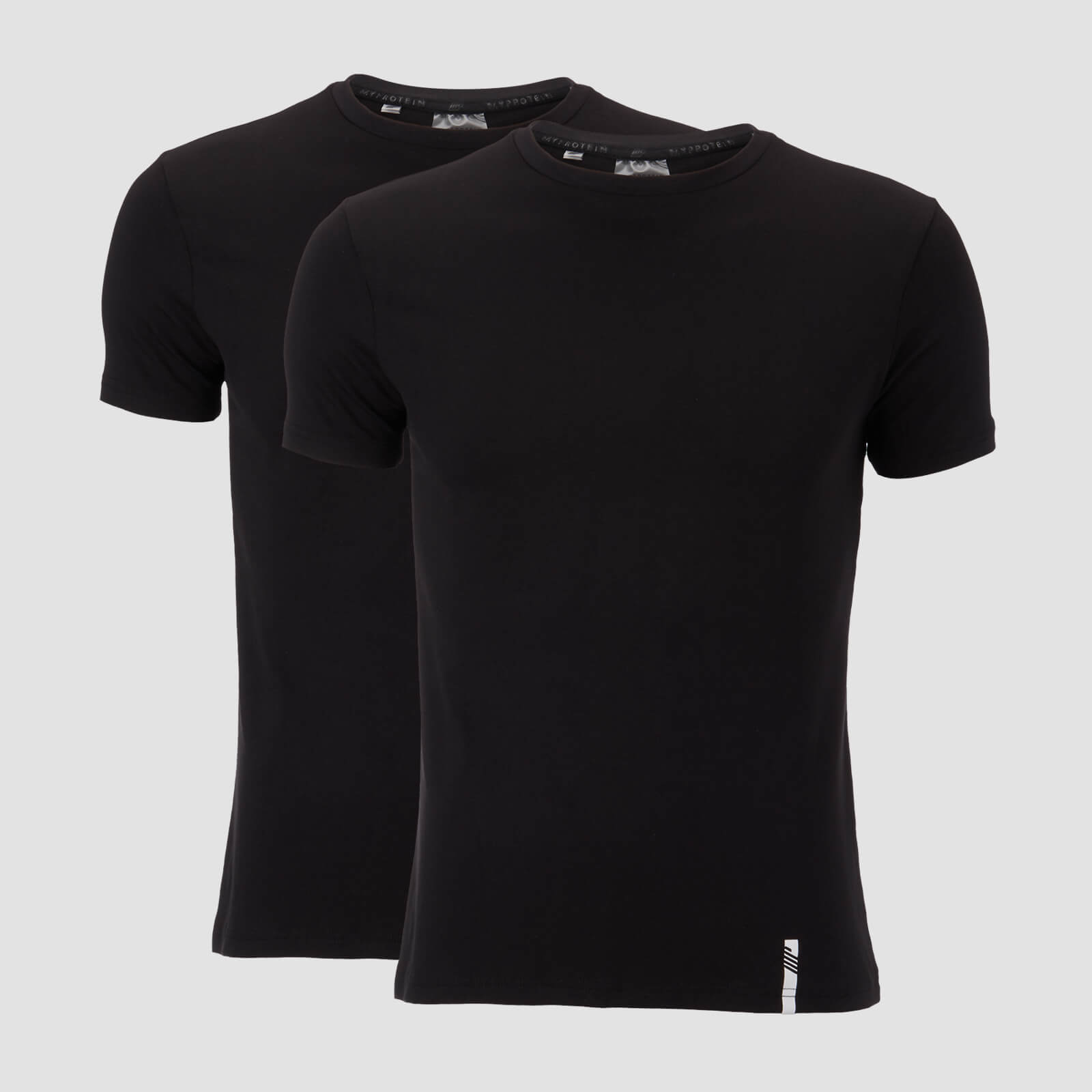 MP Men's Luxe Classic Crew T-Shirt - Black/Black (2 Pack) - XS