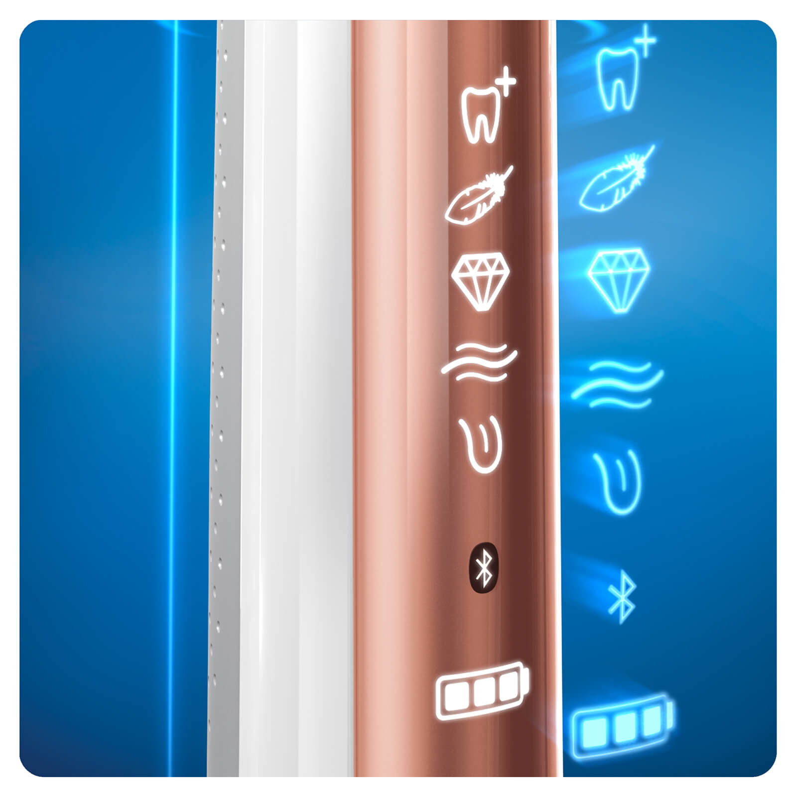 Oral B Pro Genius 9000 Electric Toothbrush - Rose Gold | LOOKFANTASTIC