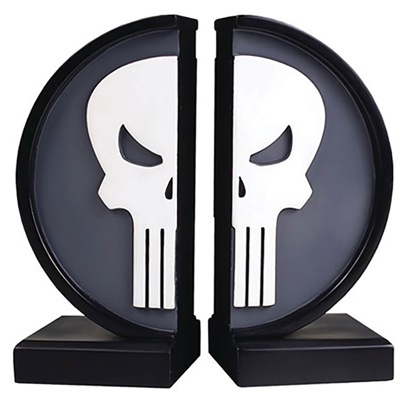 ジェントル・ジャイアント　ブックエンド　パニッシャー・ロゴ Gentle Giant Marvel Punisher Logo Bookends - 18cm