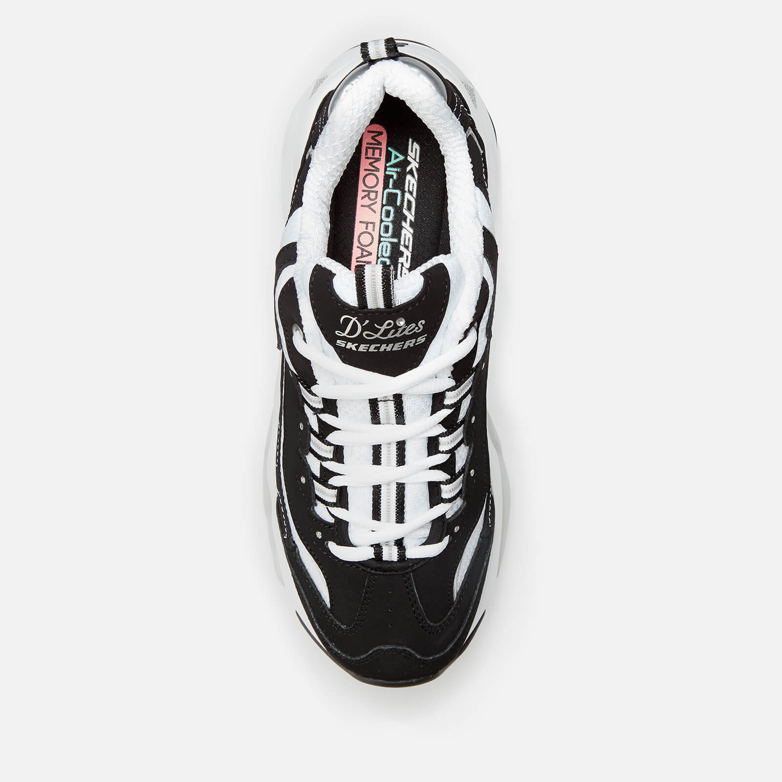 Skechers Women s D Lites 3.0 Stride Ahead Trainers Black White EU 37 UK 4 Allsole