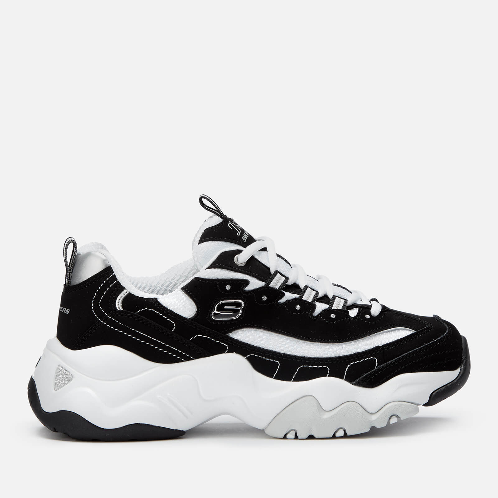 Skechers Women s D Lites 3.0 Stride Ahead Trainers Black White EU 37 UK 4 Allsole