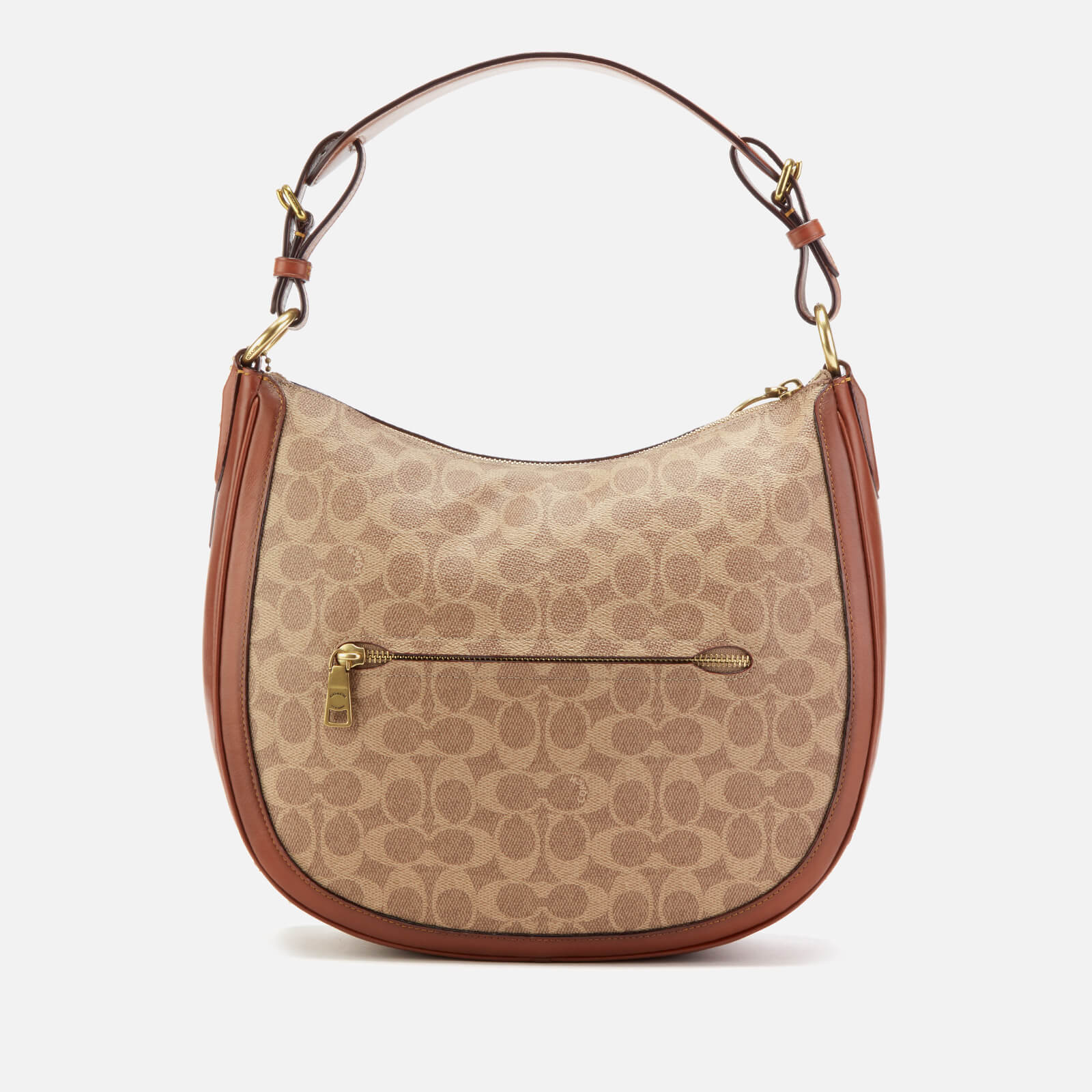 Coach Women s Signature Sutton Hobo Bag Tan Rust Coggles