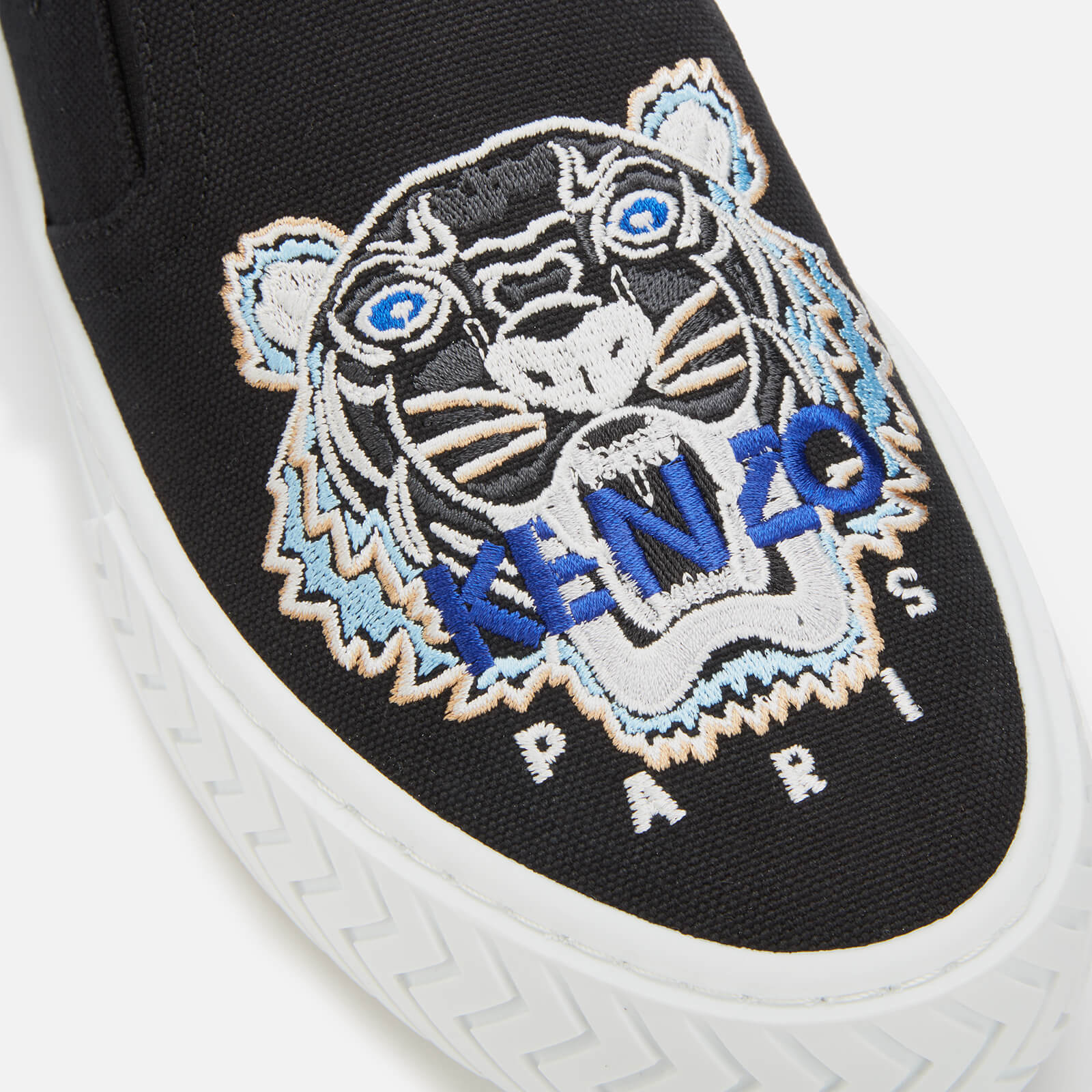 KENZO Men s K Skate Tiger Head Slip On Trainers Black Coggles