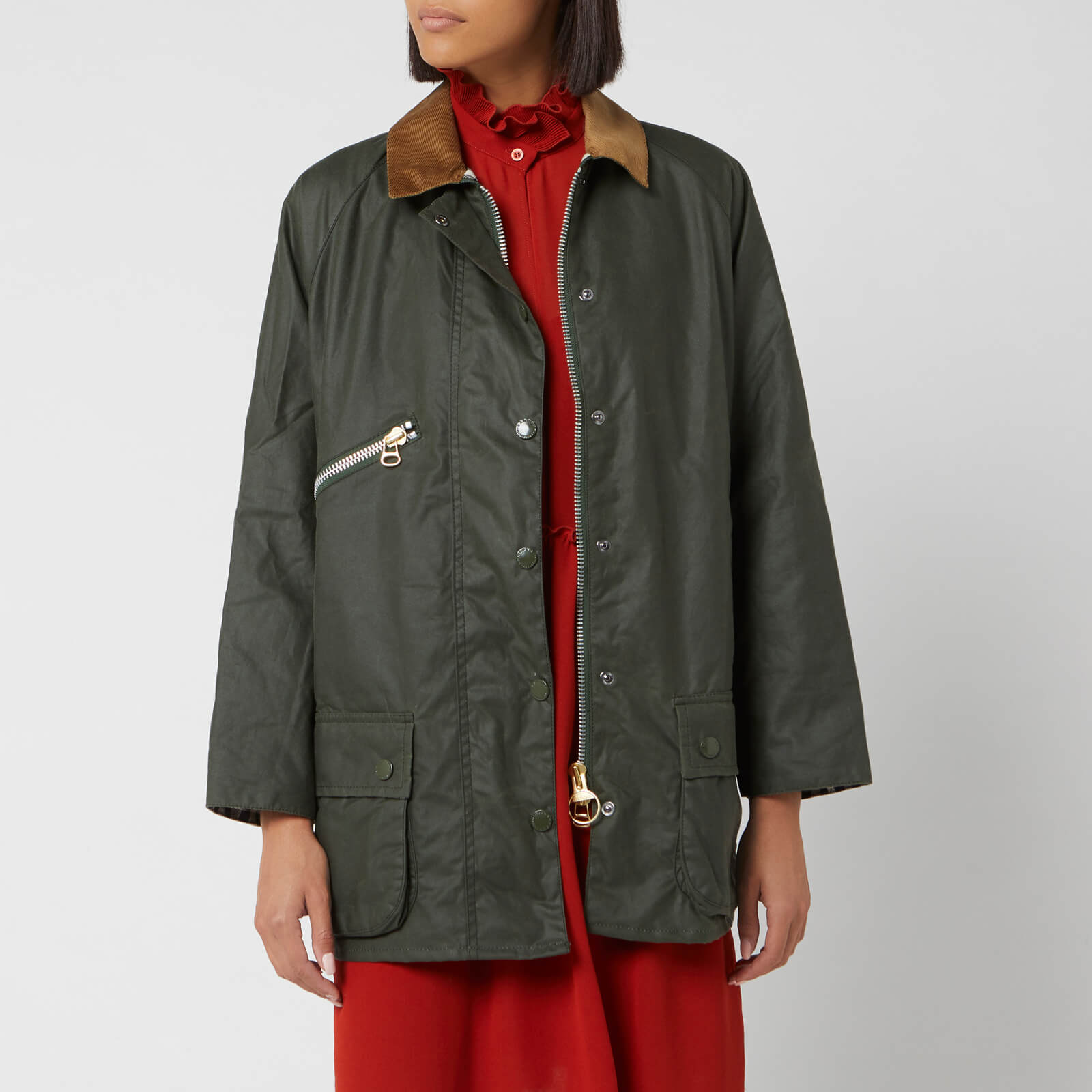 Barbour Women s Alexa Chung Edith Wax Jacket Duffle Bag Northumberland UK 8 Coggles