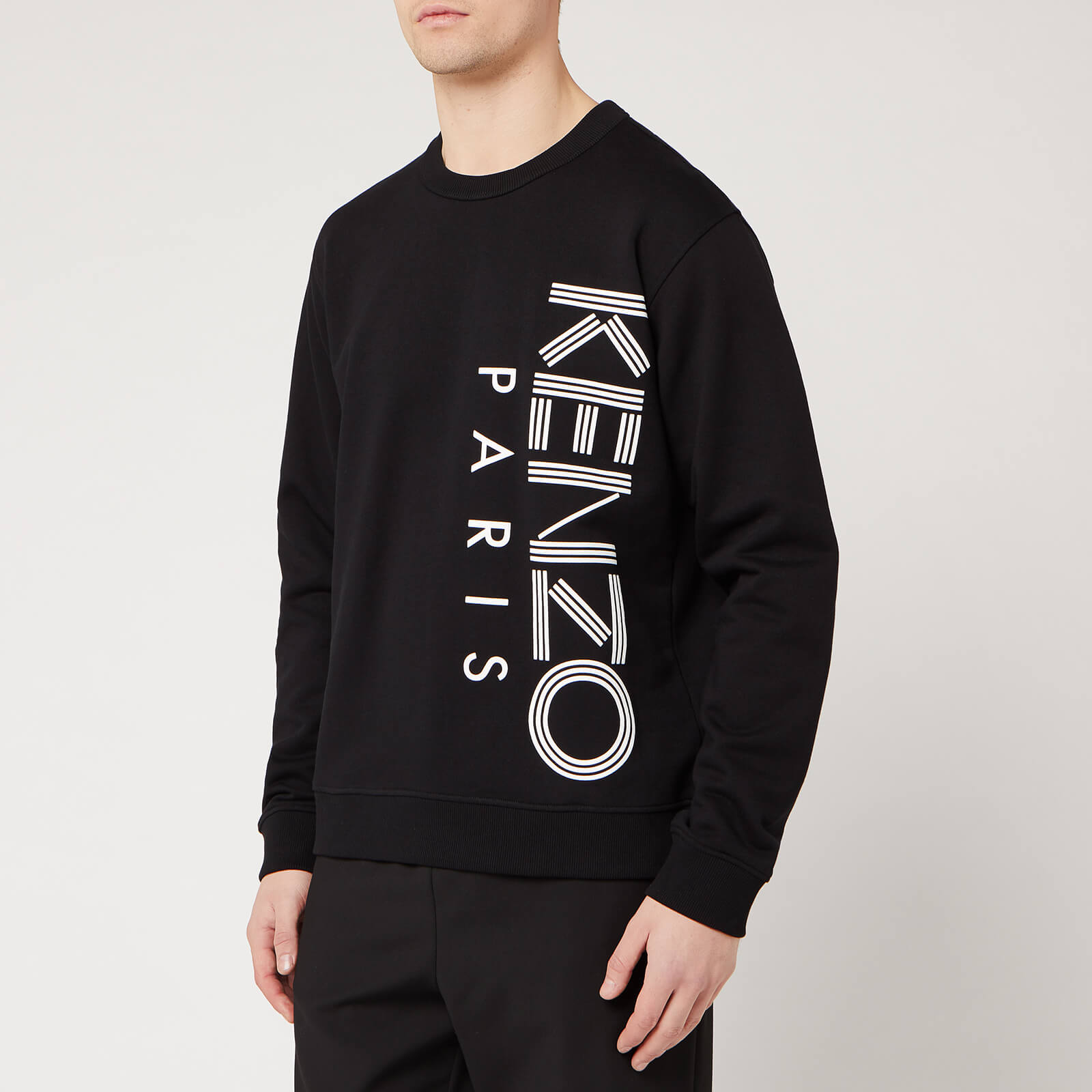 KENZO Men s Vertical Logo Sport Sweatshirt Black XS Coggles