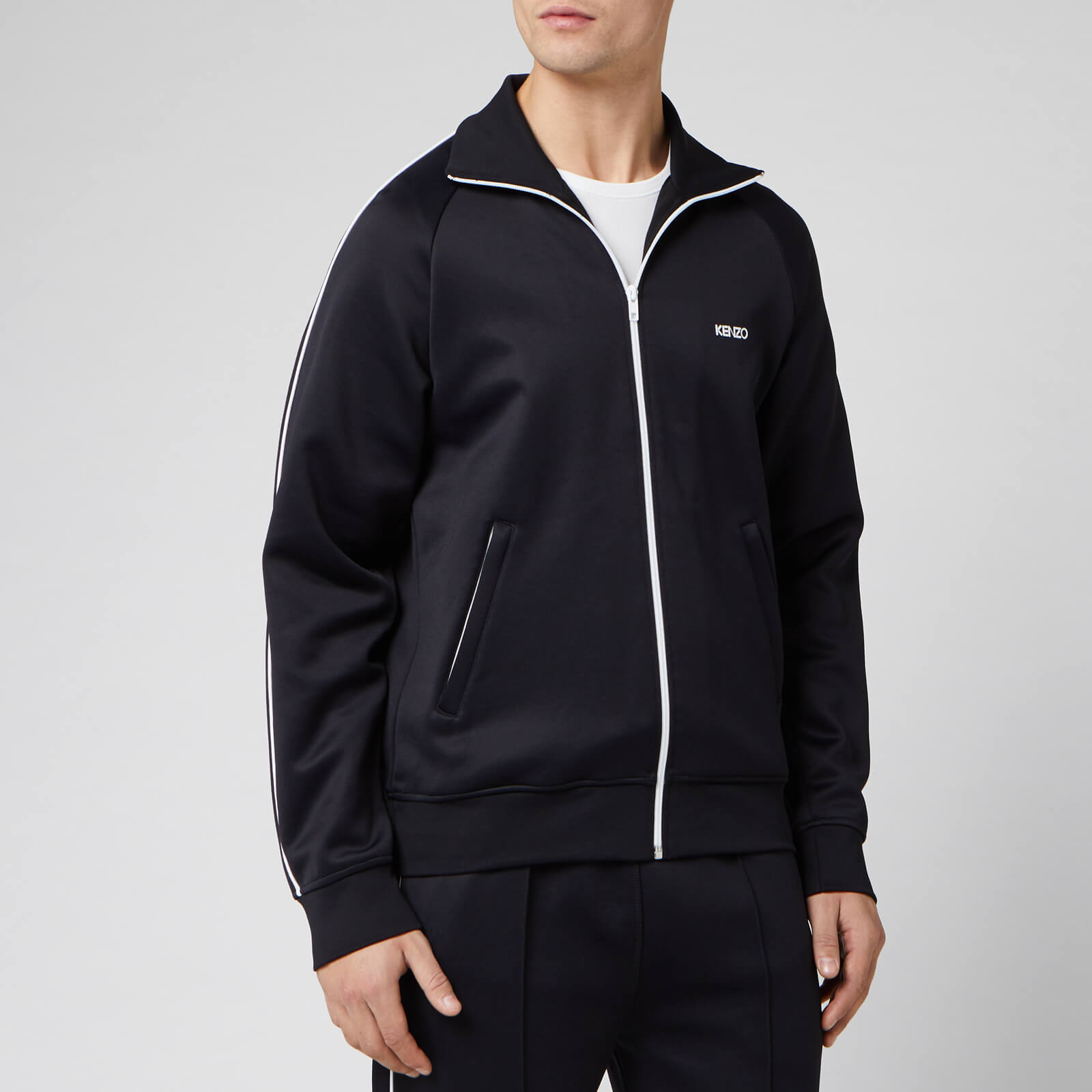 KENZO Men s Jersey Track Jacket Black Coggles