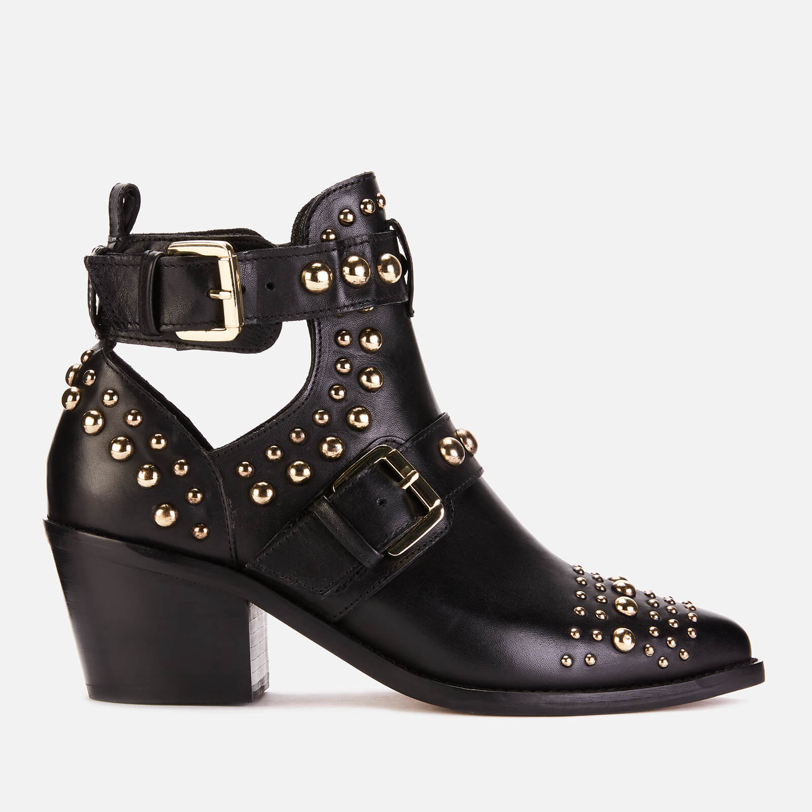 Kurt geiger black studded ankle boots 2025