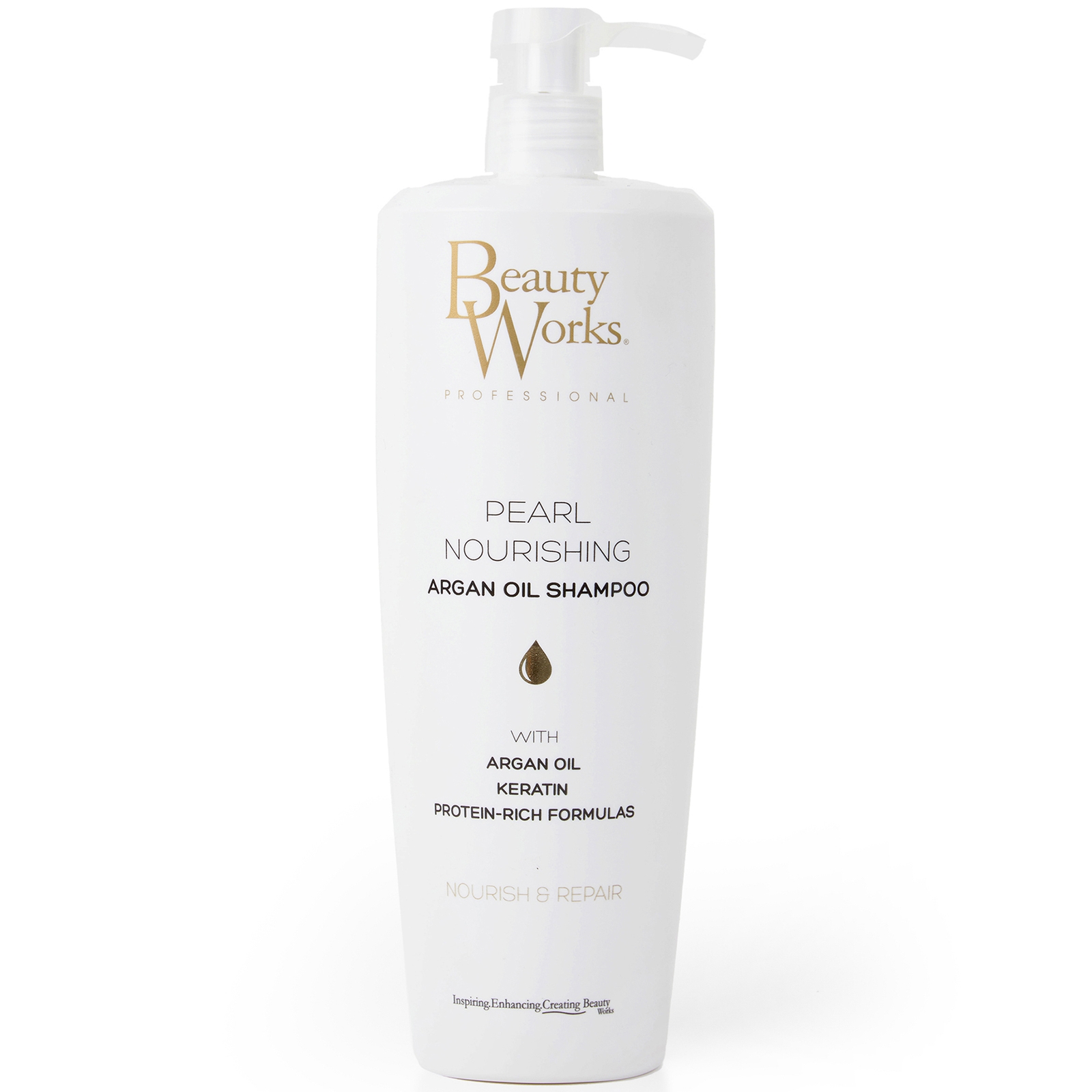 Beauty Works Pearl Nourishing Argan Oil Shampoo 1 Litre