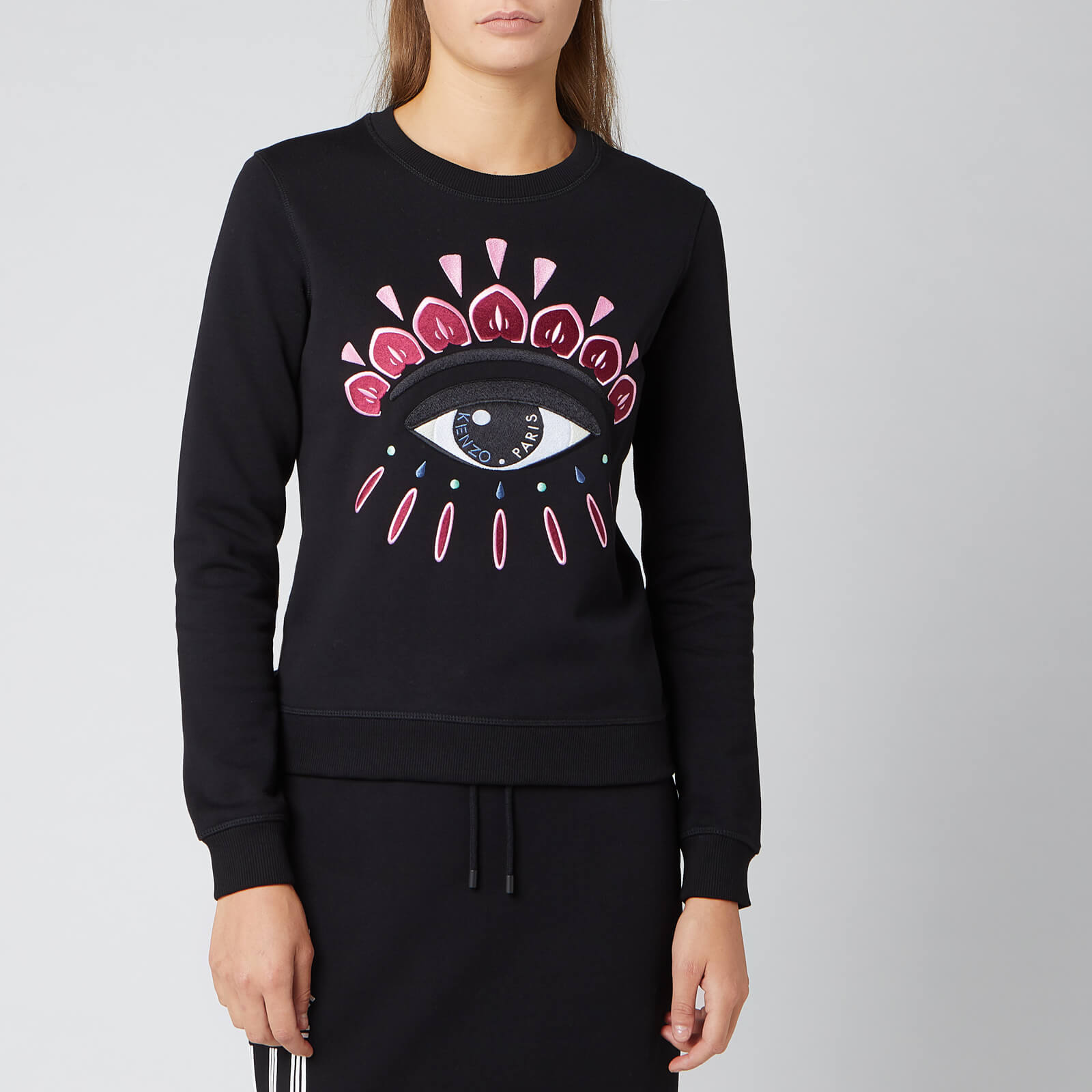 KENZO Women s Classic Eye Cotton Sweatshirt Black Coggles