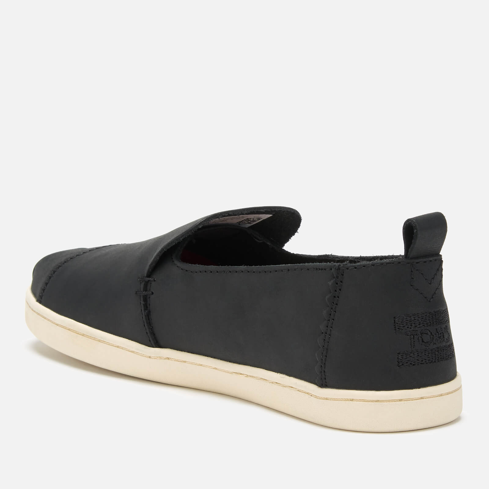 TOMS Women s Deconstructed Leather Alpargata Pumps Black