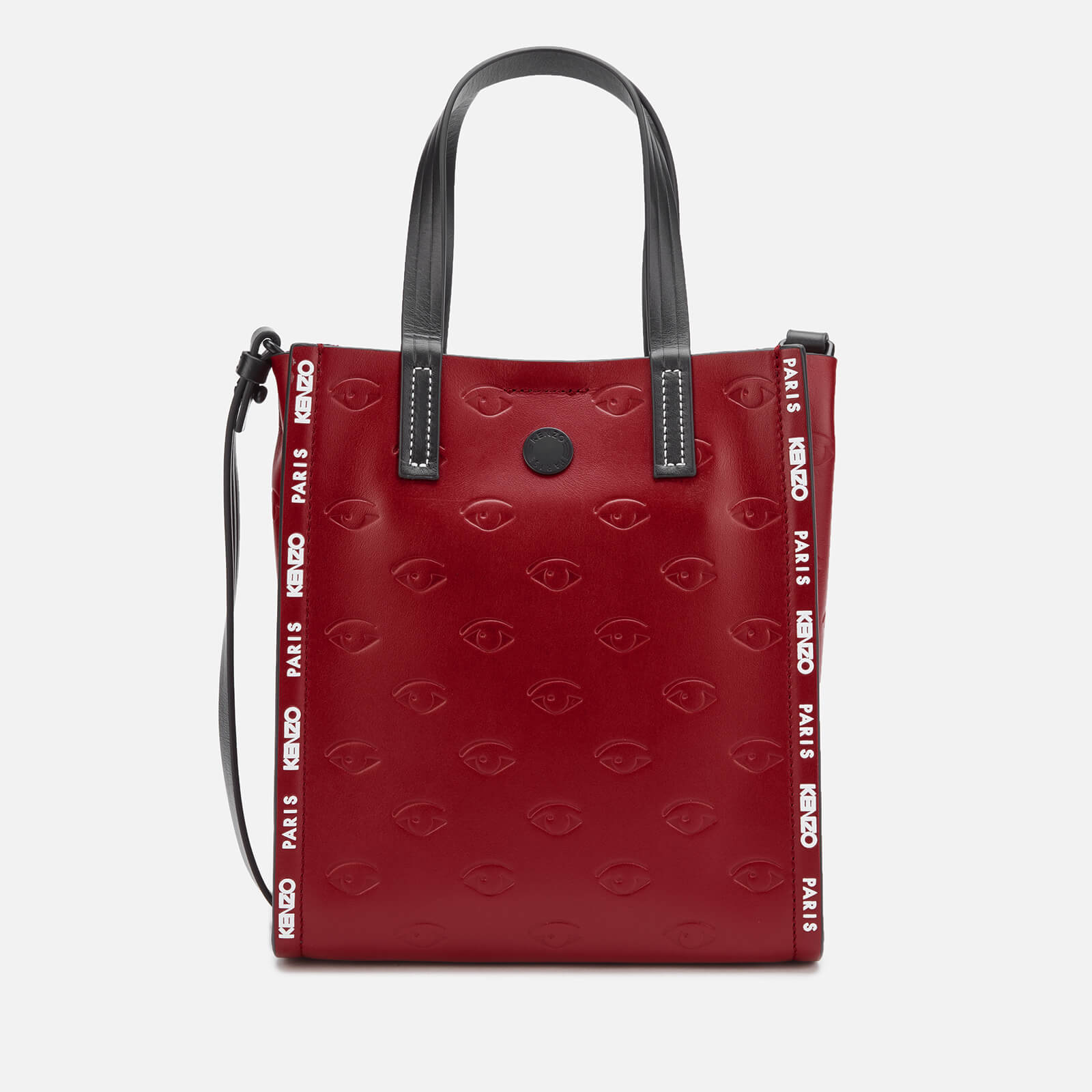 KENZO Women s Eye Allover Embossed Mini Tote Bag Red Coggles