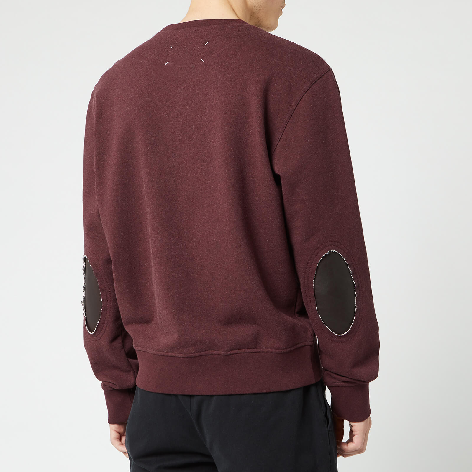 Maison Margiela Men's Elbow Patch Sweatshirt - Black - IT 46