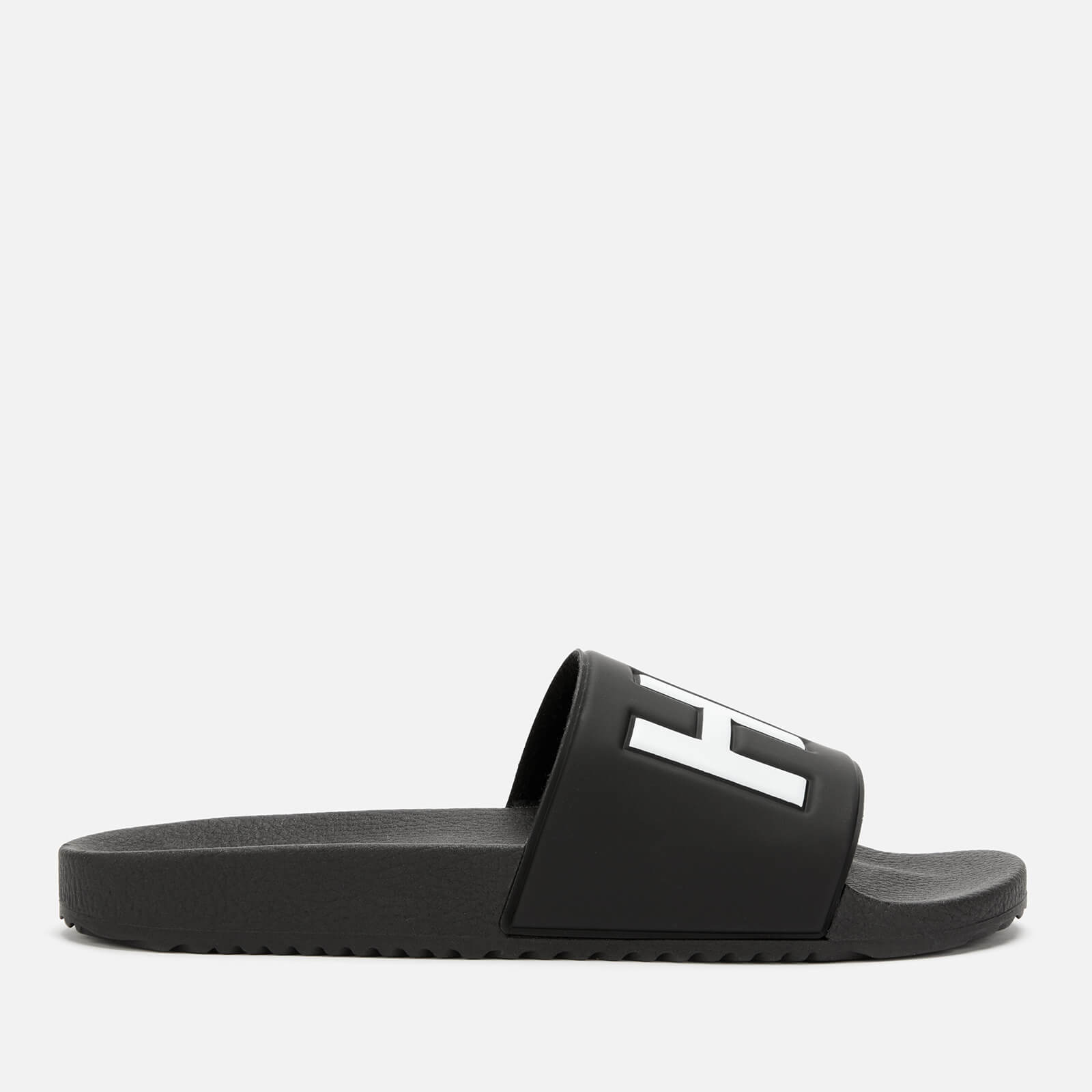 サンダル HUGO Men Sandals Black 50498352 001 BOSS - All-gender twin-strap sandals with structured uppers