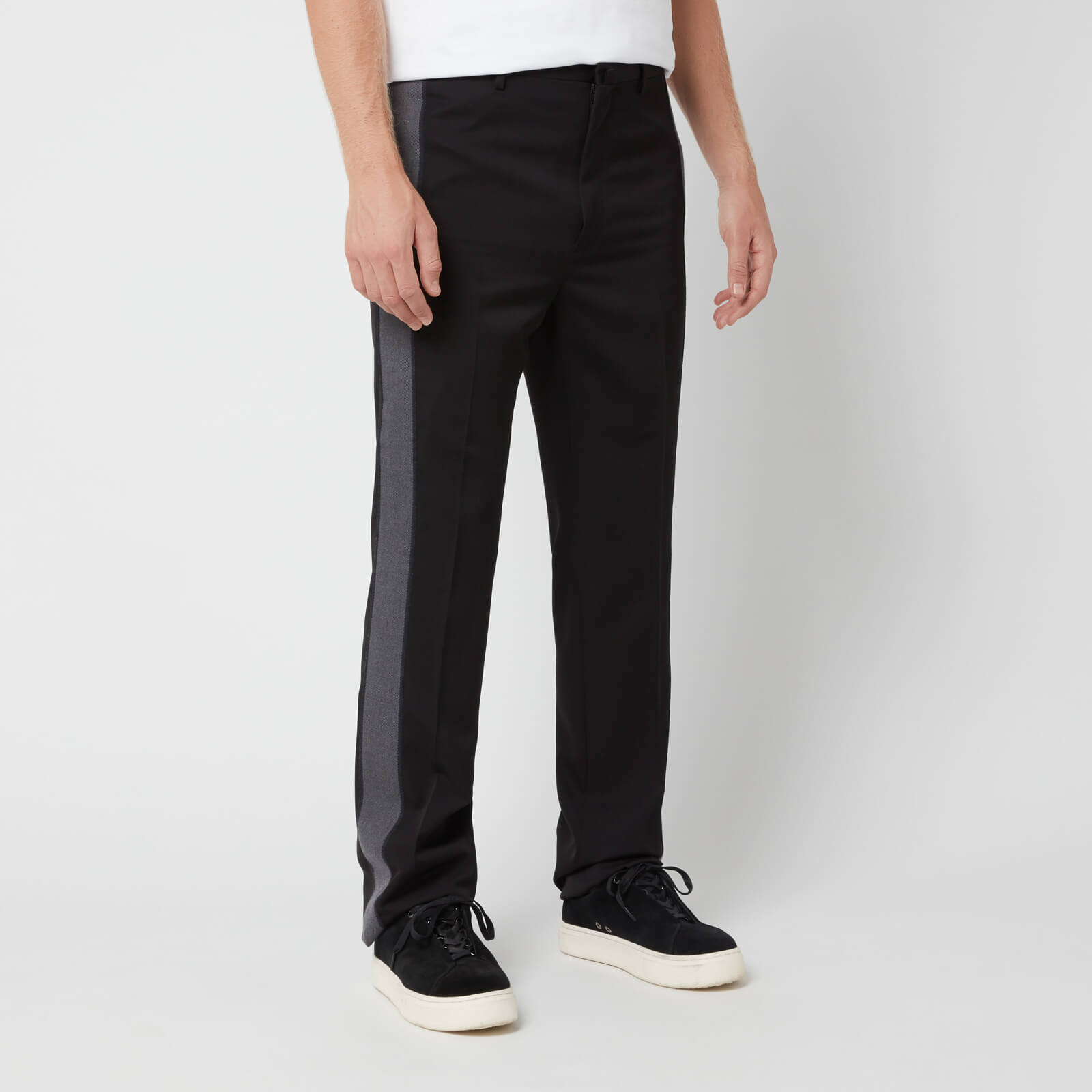 ランバン LANVIN SIDE CURB CLASSIC TROUSERS （BLACK） -FASCINATE