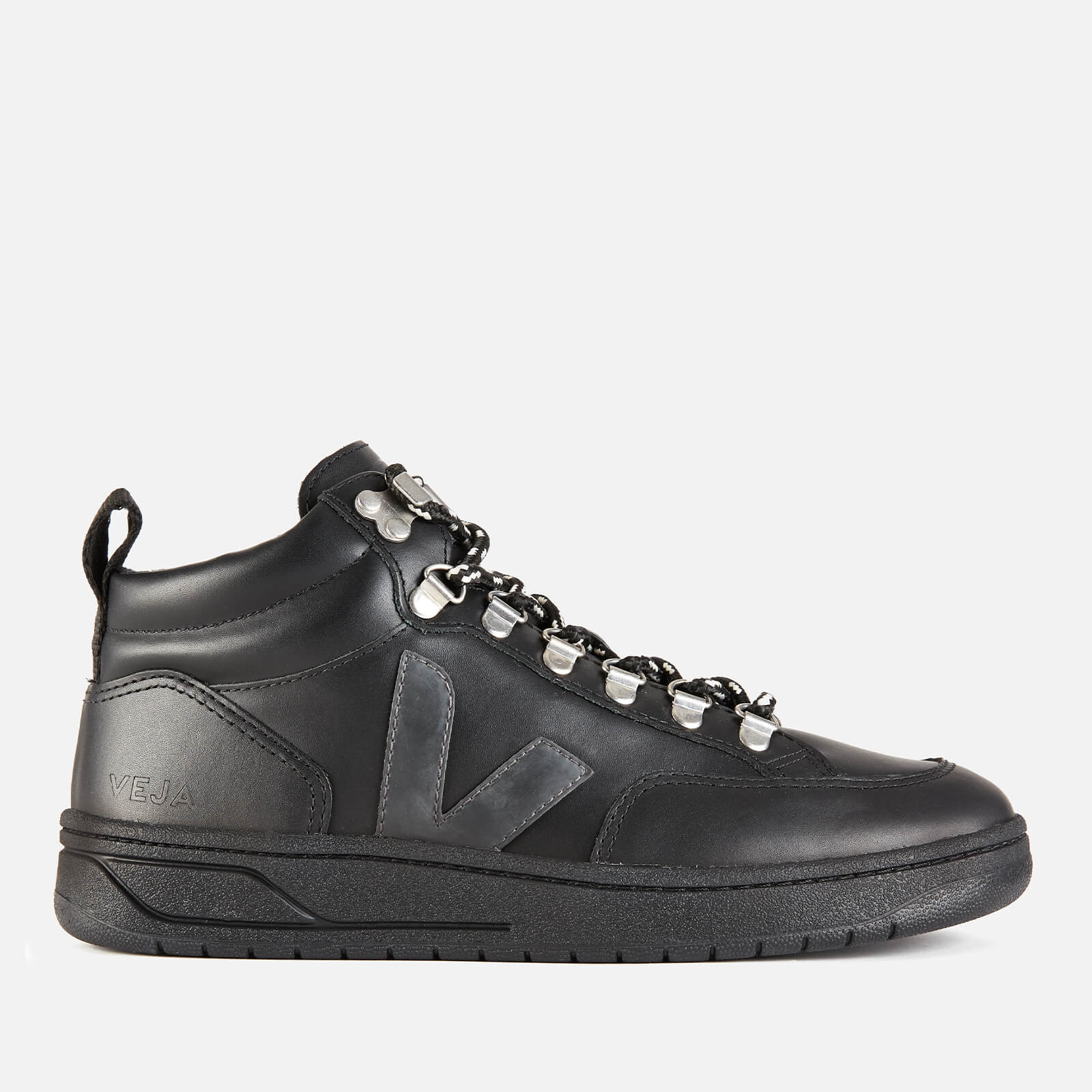 Veja Women s Roraima Leather Hiking Style Boots Black Grafite Black Allsole