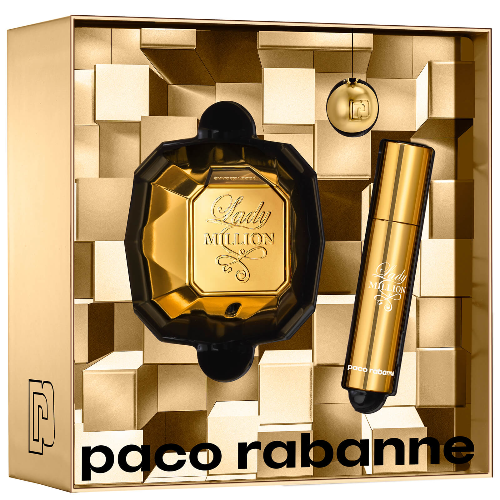 Paco Rabanne Lady Million Eau de Parfum 50ml and Travel Spray 10ml