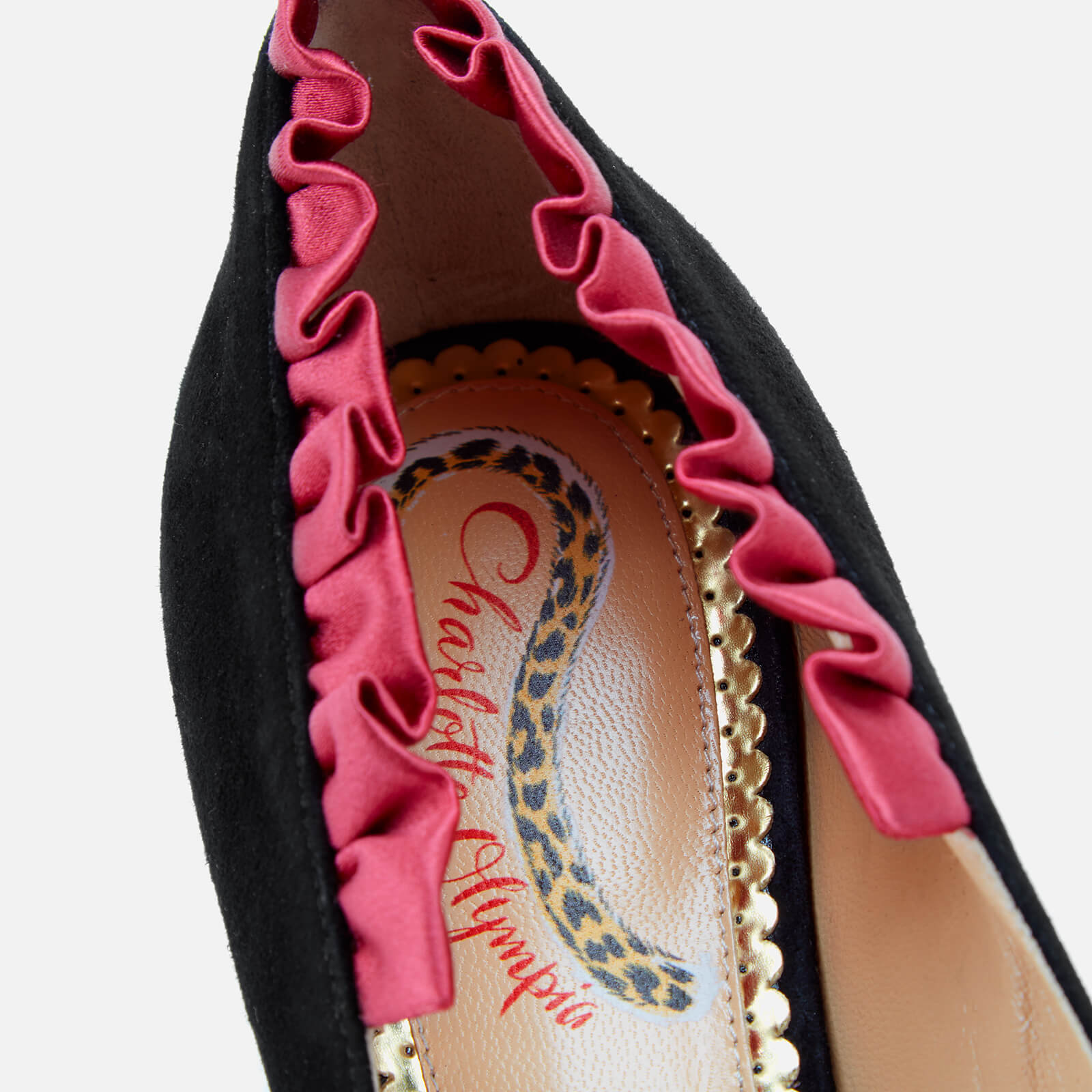 Charlotte Olympia Women's Kitten Heel Court Shoes - Black