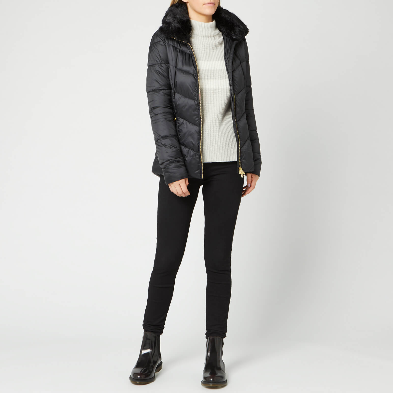 Barbour International Women s Nurburg Quilt Jacket Black Coggles