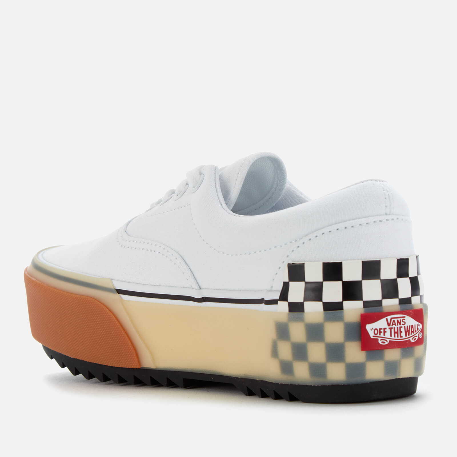 Vans era stacked white checkerboard cheap