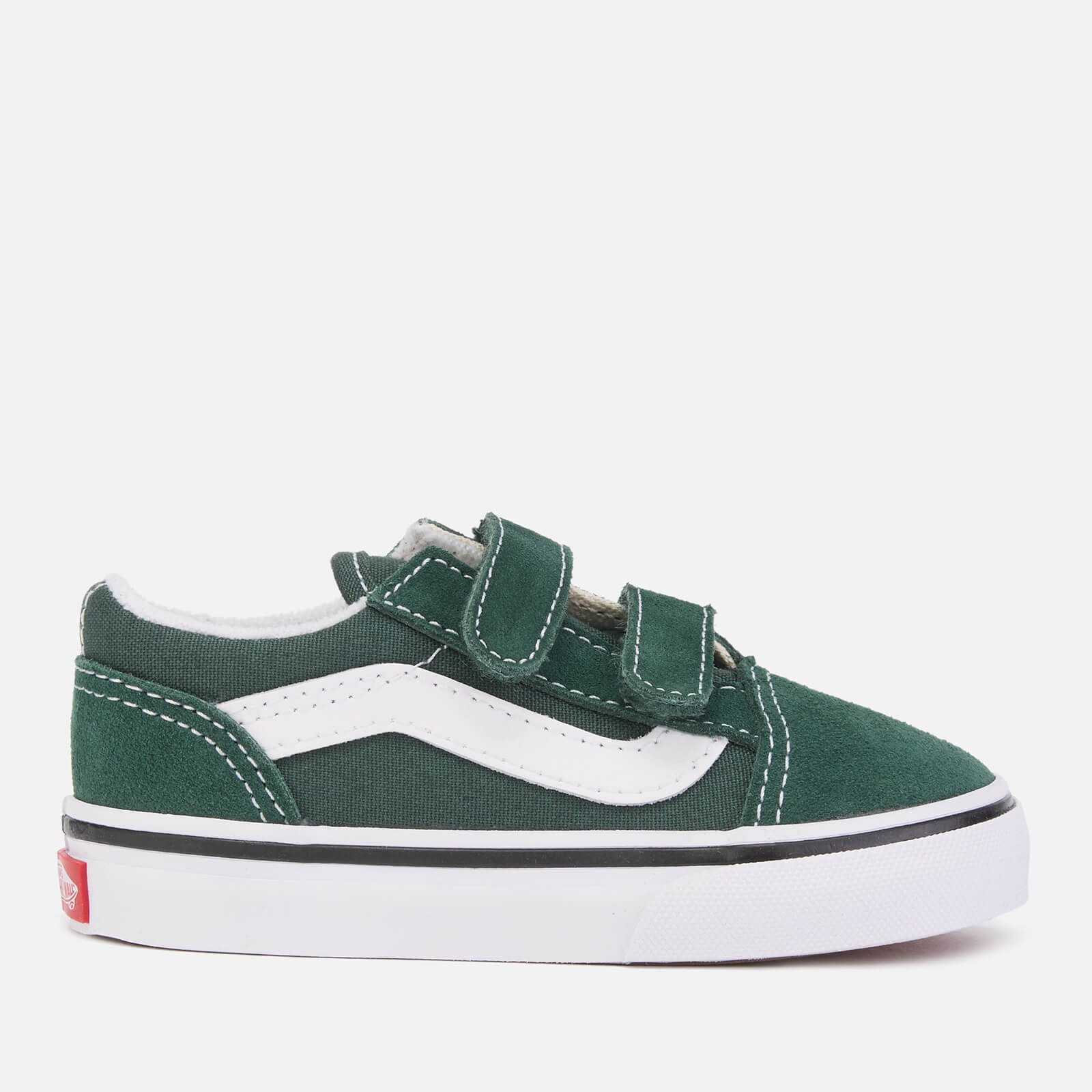 Vans old skool velcro white best sale