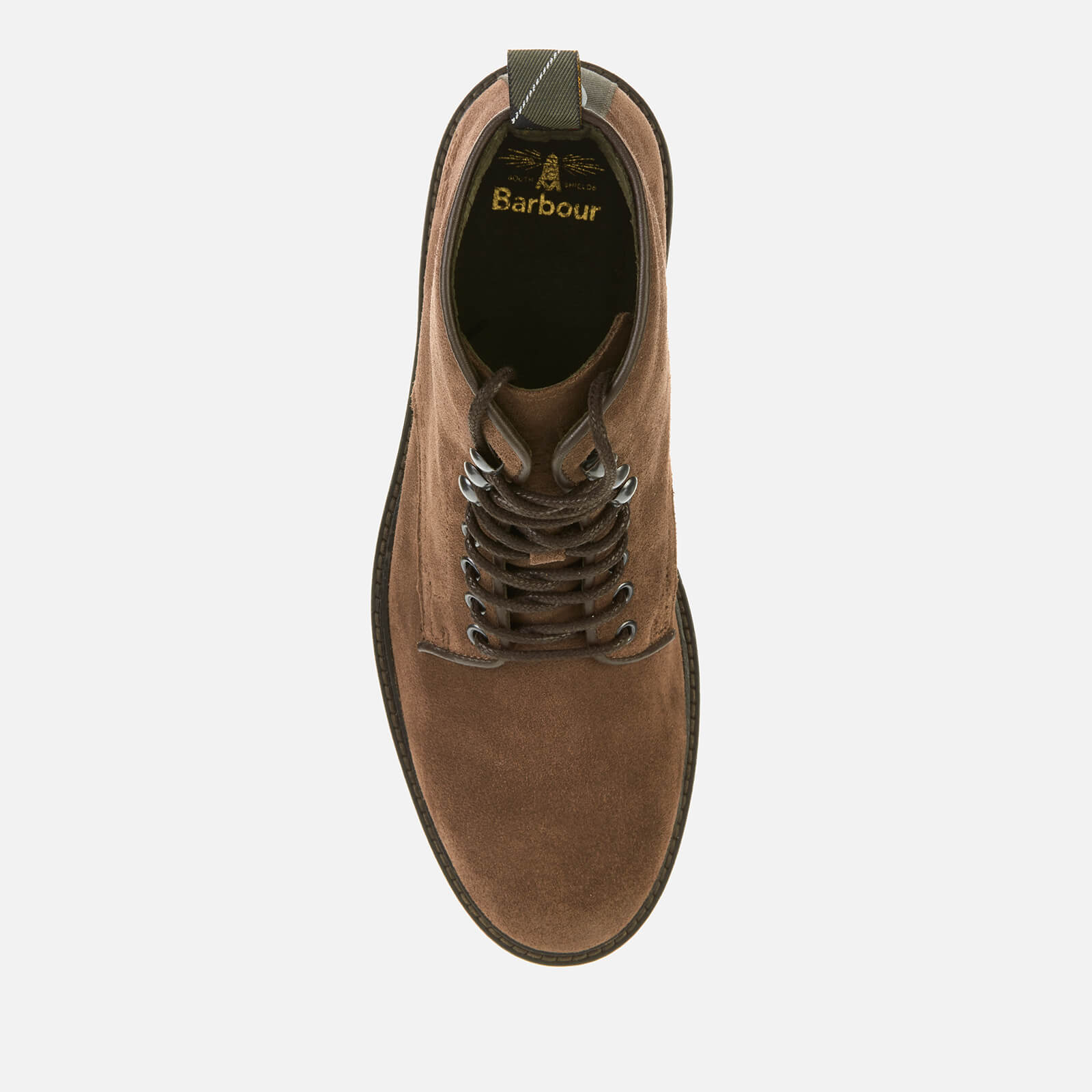 Barbour Men s Seaburn Derby Suede Lace Up Boots Tobacco Allsole