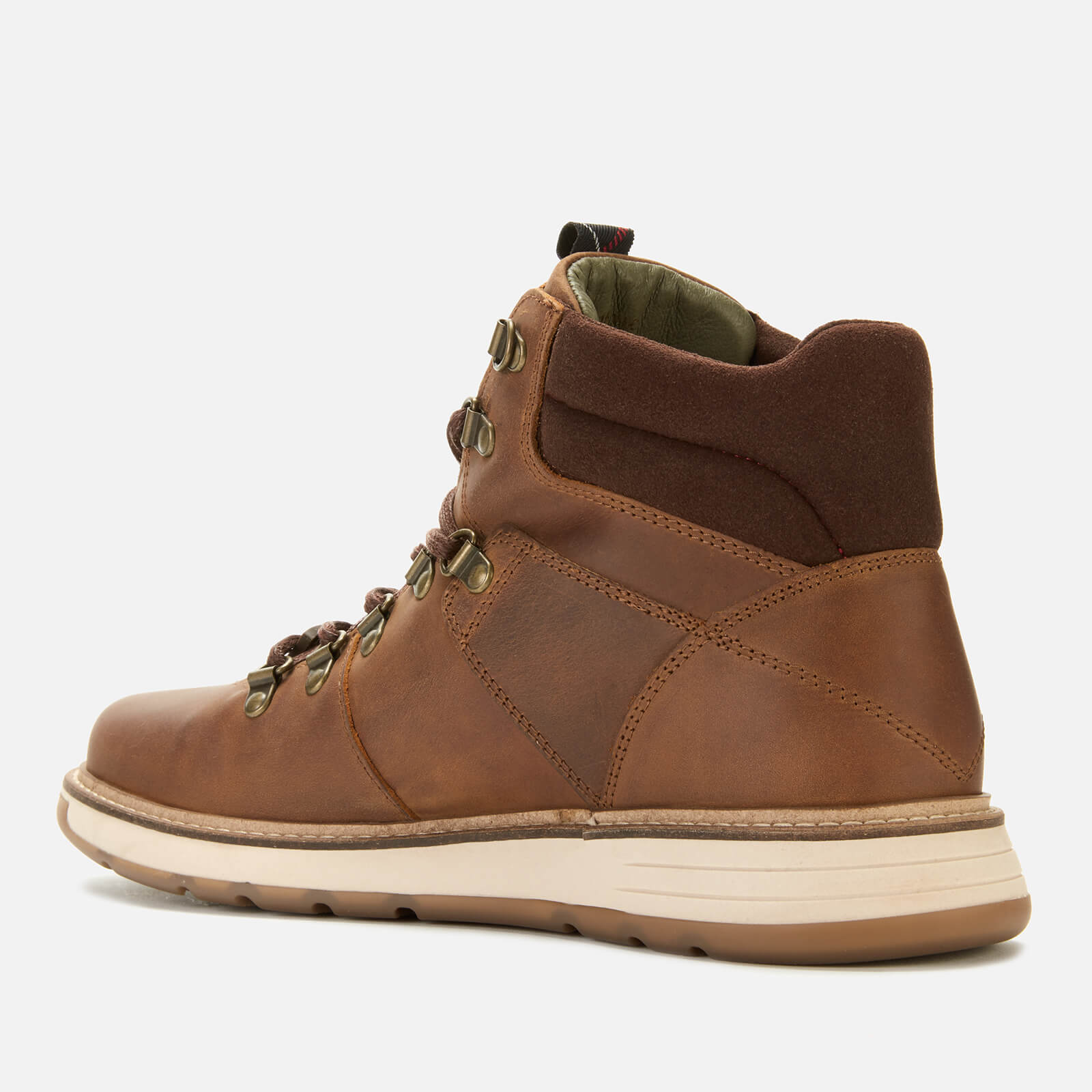 Barbour Men s Letah Leather Hiking Style Boots Cognac Allsole