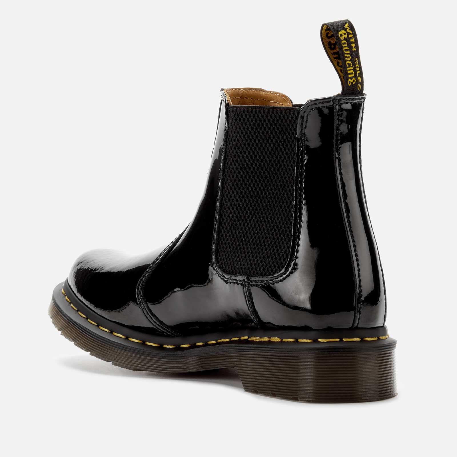 Black patent doc 2024 marten chelsea boots