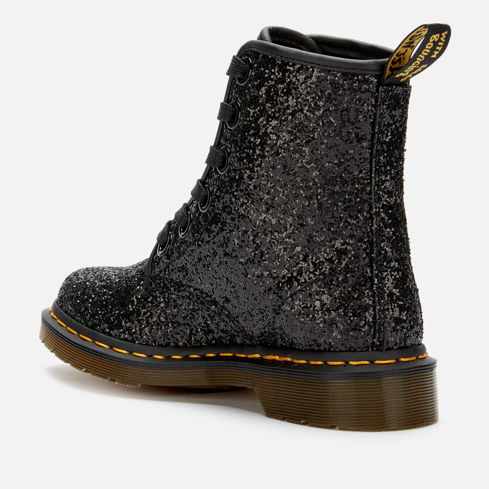 Dr. Martens Women s 1460 Farrah Glitter 5 Eye Boots Black Allsole