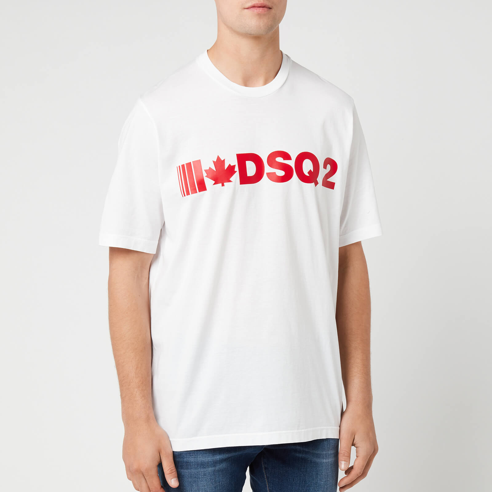 Dsquared2 Men's Dsq2 Slouch Fit T-Shirt - White | Coggles