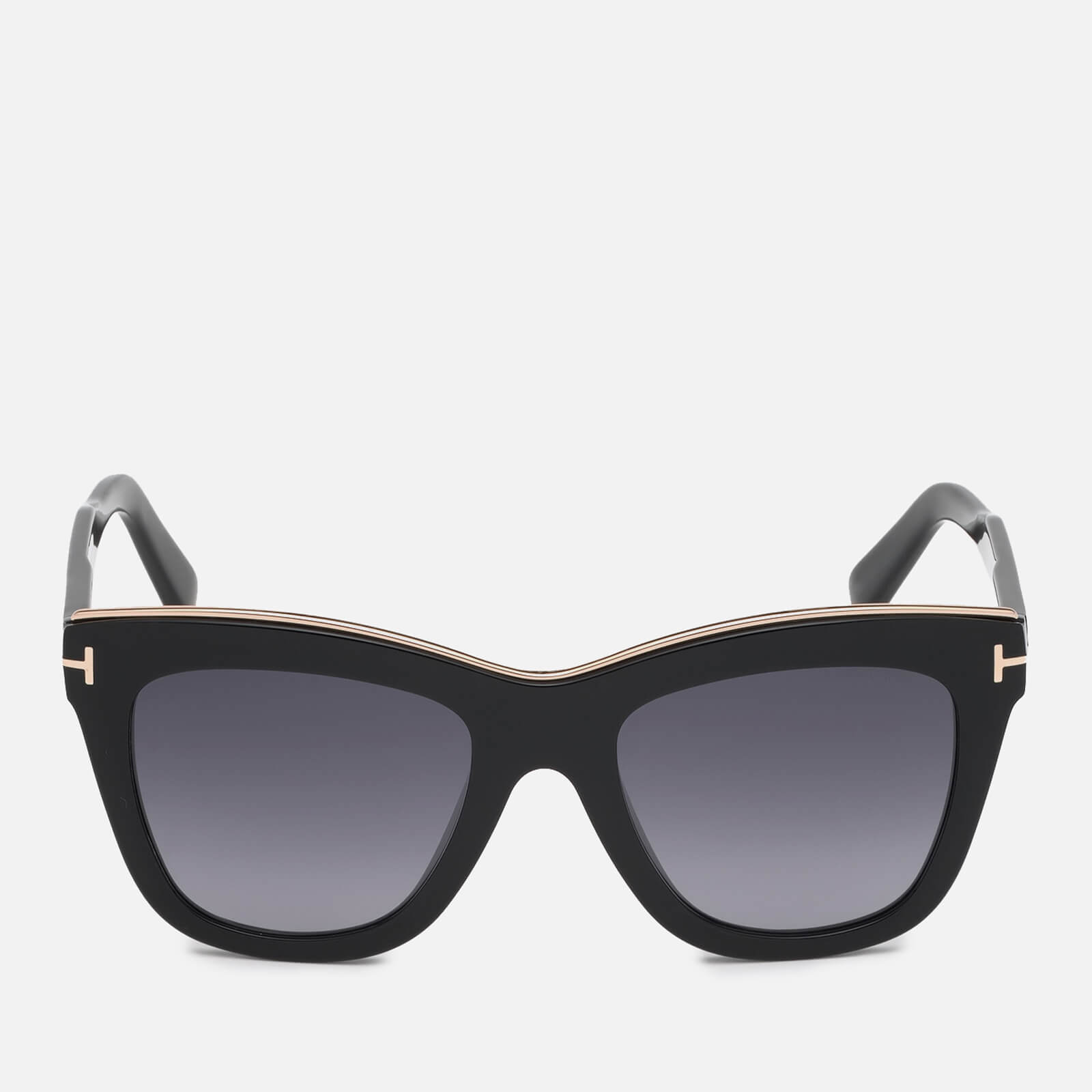 Tom Ford Women s Julie Sunglasses Shiny Black Smoke Mirror Coggles