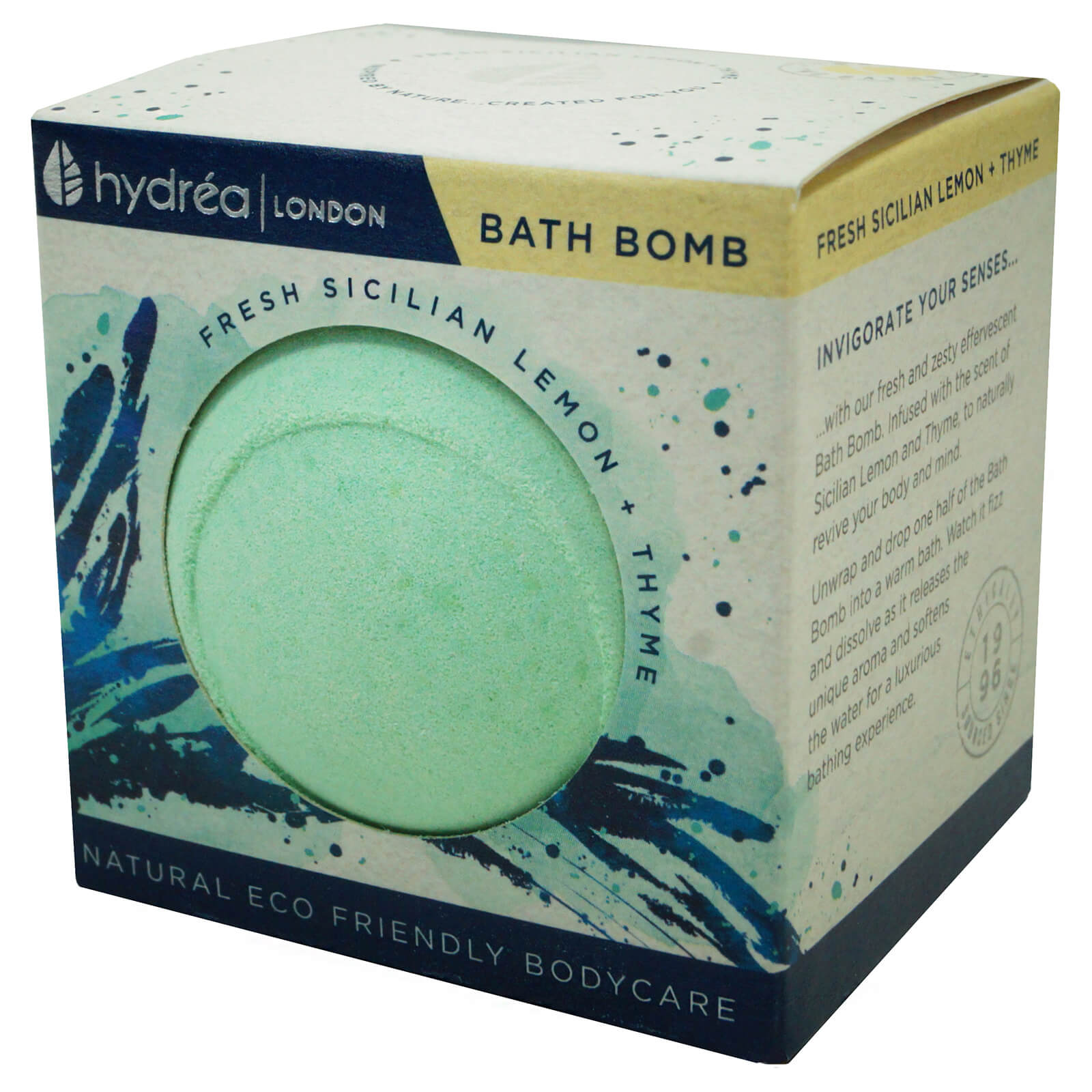 Hydrea London Uplifting Sicilian Lemon & Thyme Bath Bomb 2 x 60g