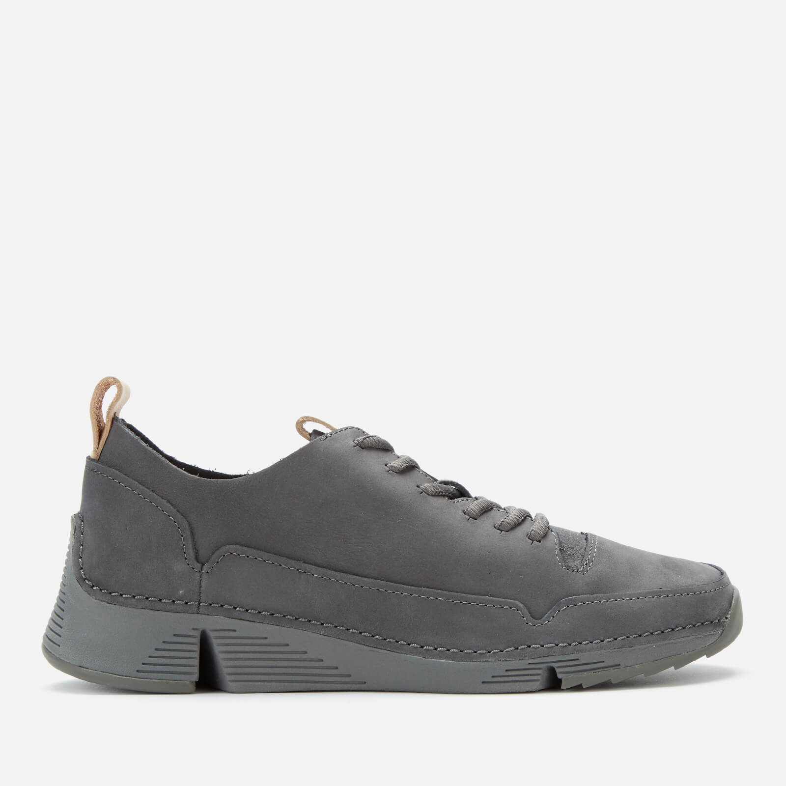 Clarks Women s Tri Spark Nubuck Trainers Grey UK 2 Allsole