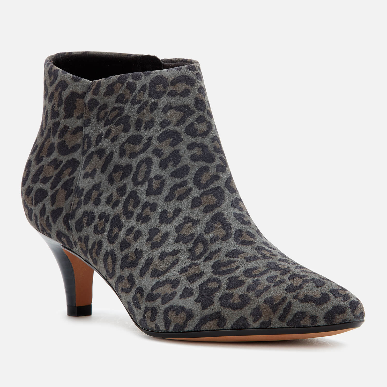 Clarks leopard print ankle boots outlet