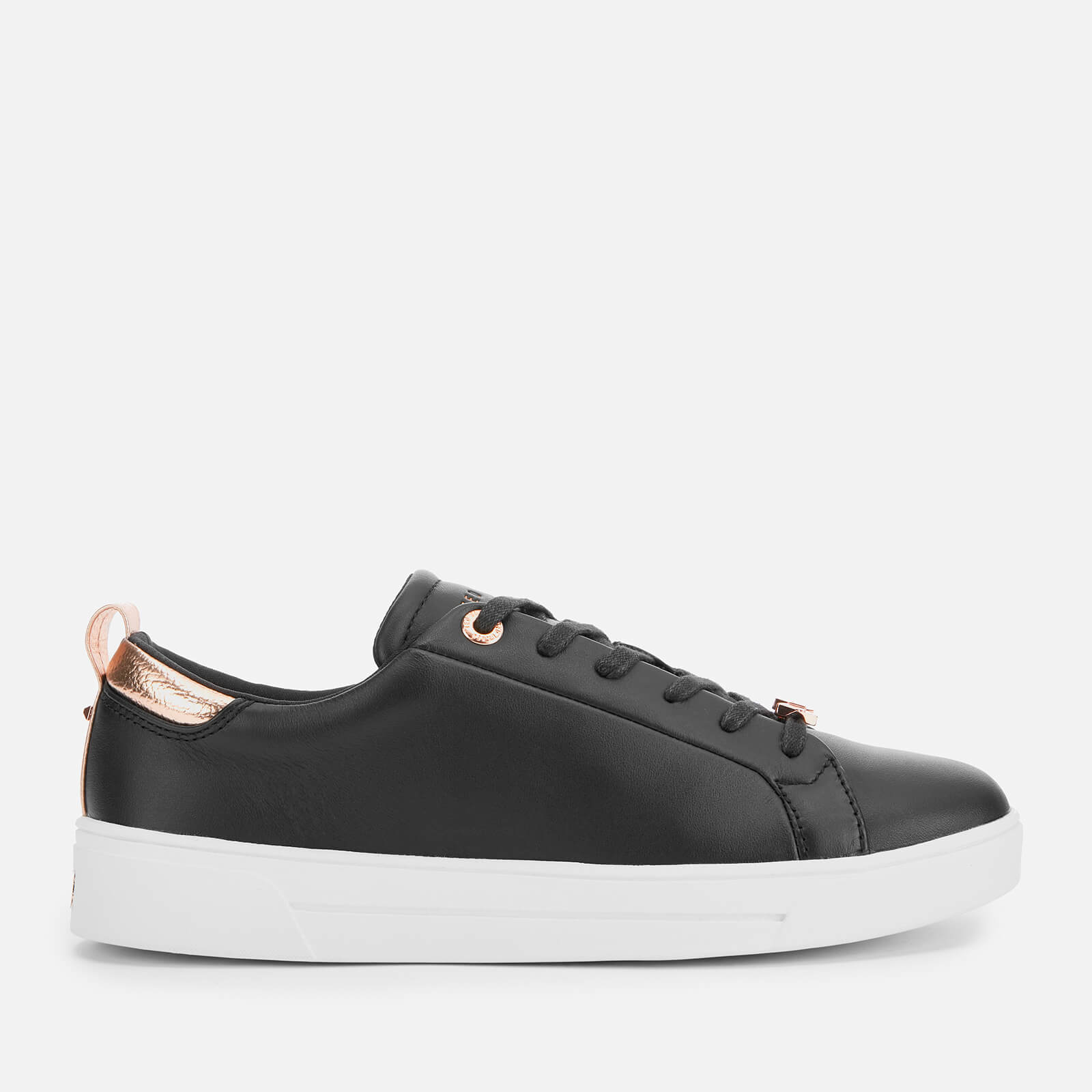 Ted Baker Women s Gielli Leather Low Top Trainers Black Black Allsole