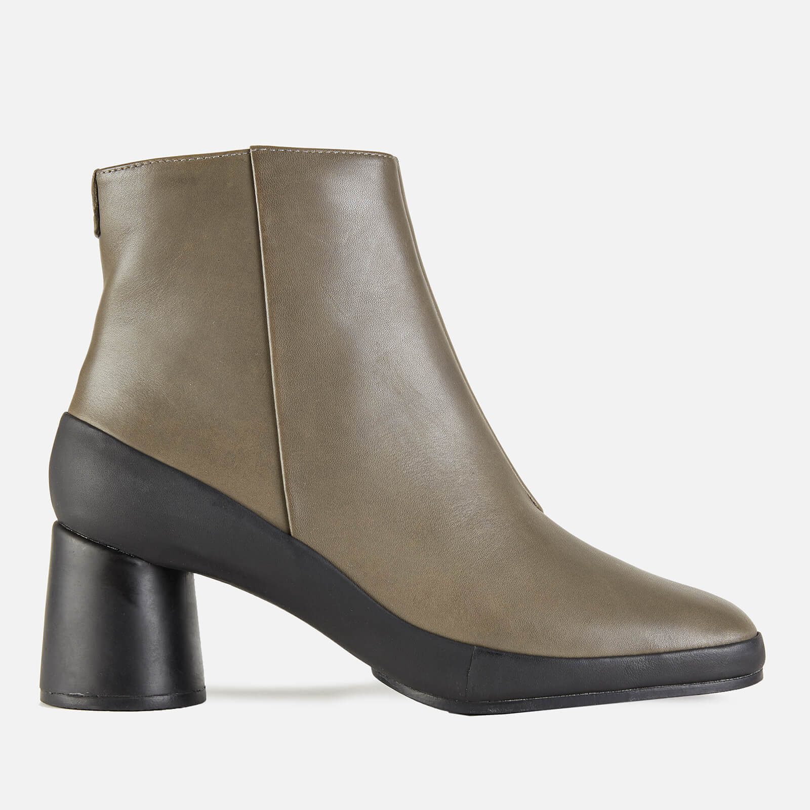 Camper Women s Upright Heeled Ankle Boots Grey Allsole