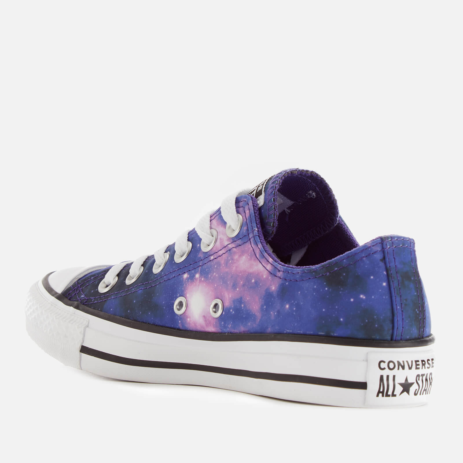 Converse Women s Chuck Taylor All Star Miss Galaxy Ox Trainers Black Court Purple White Allsole