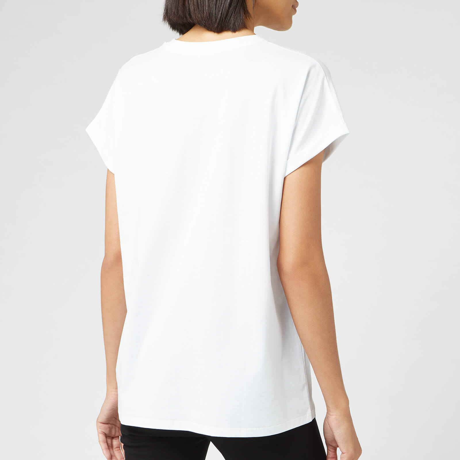 【関税＆送料込み】Balmain White Crewneck T-Shirt With Maxi White Designer T-shirts - Men | Balmain